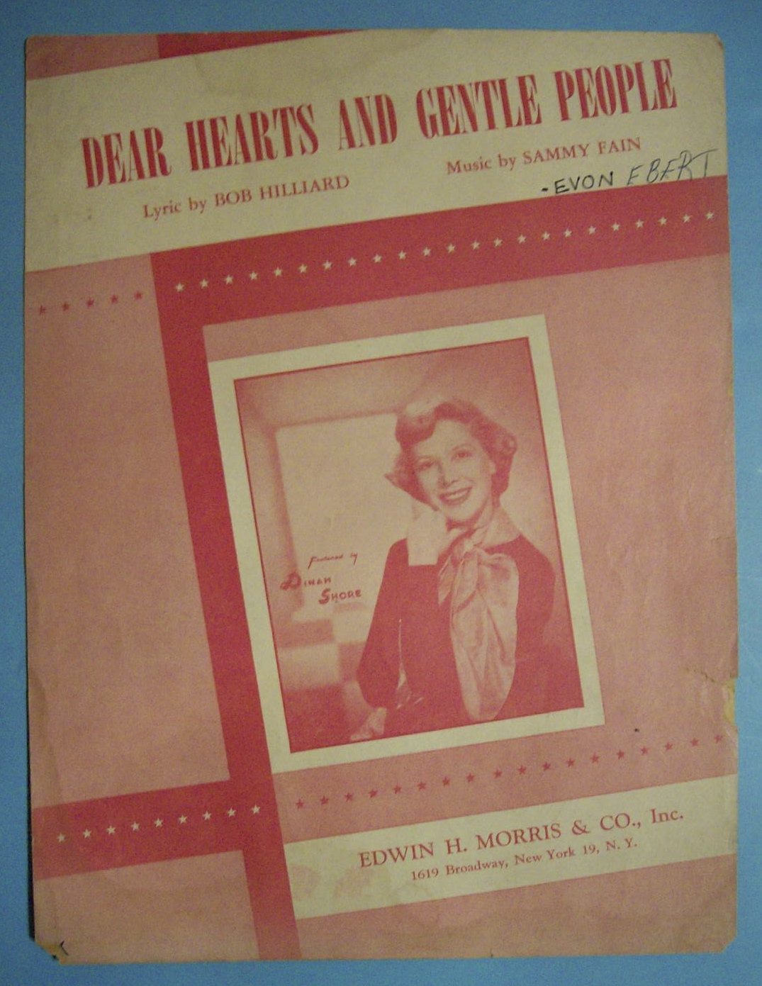 Sheet Music For 1949 Dear Hearts And Gentle People
