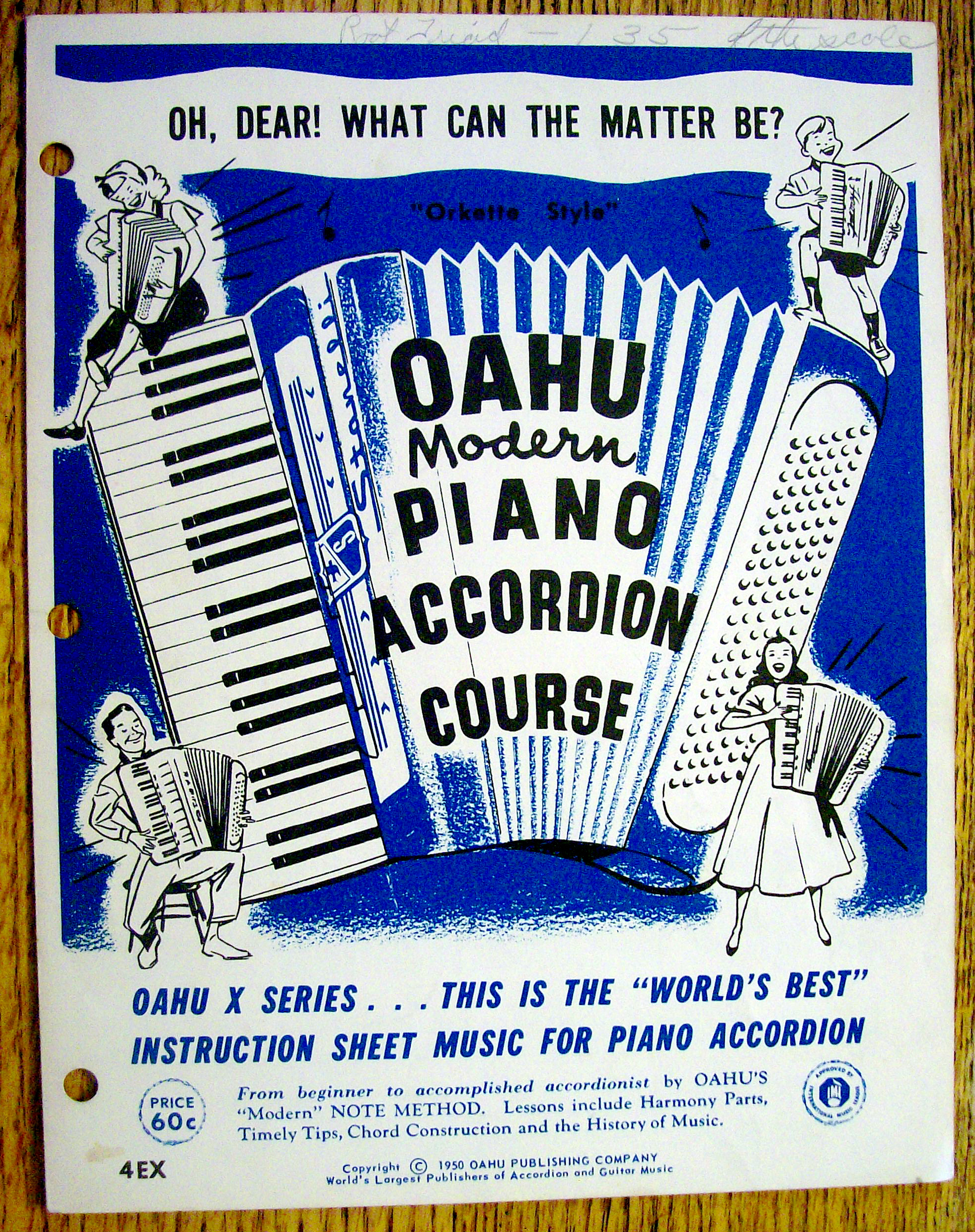 Sheet Music For 1953 Oh, Dear! What Can The Matter Be?