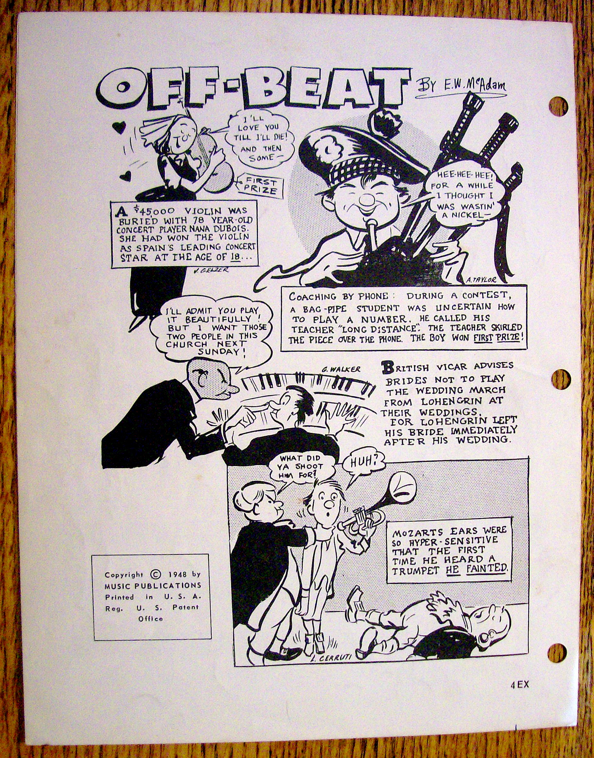 Sheet Music For 1953 Oh, Dear! What Can The Matter Be?