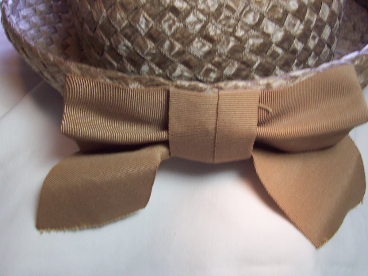 Vintage Woven Hat United Hatters Turned Brim