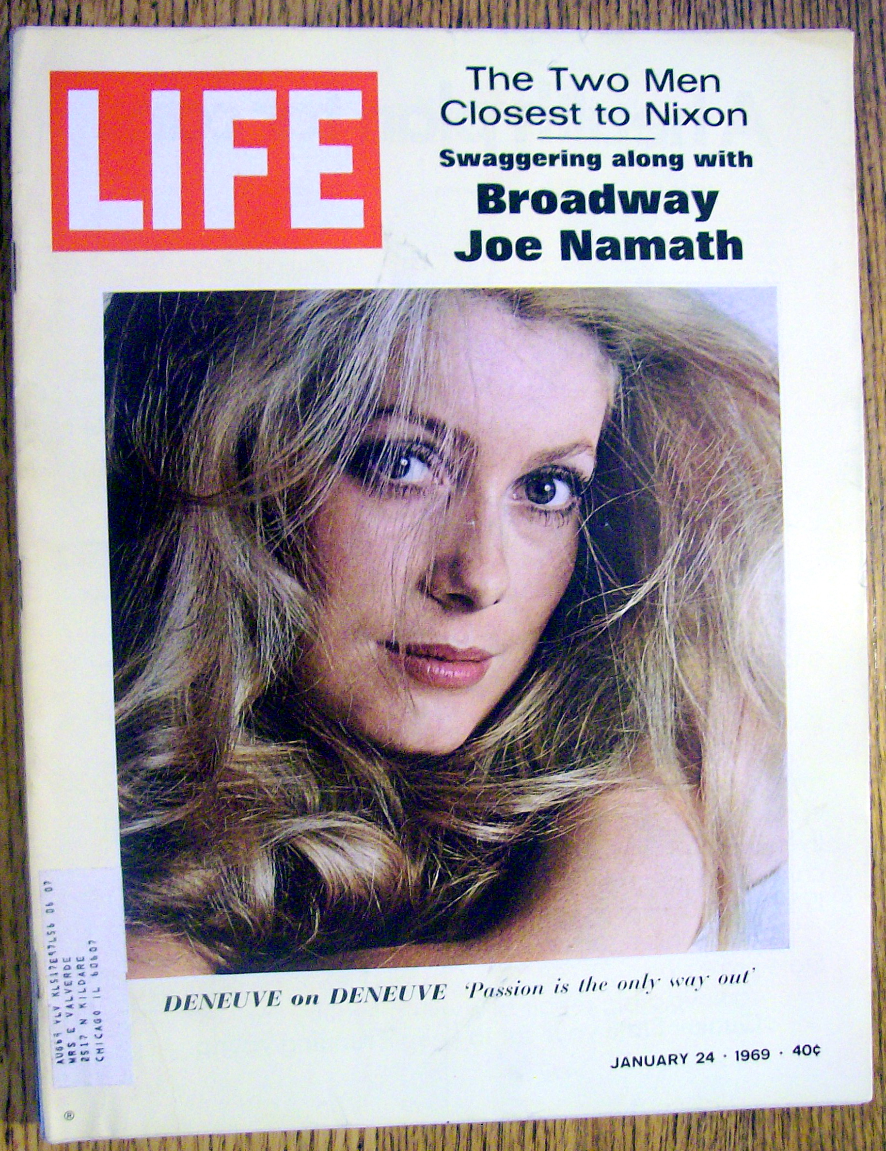 Life Magazine-January 24, 1969-Catherine Deneuve