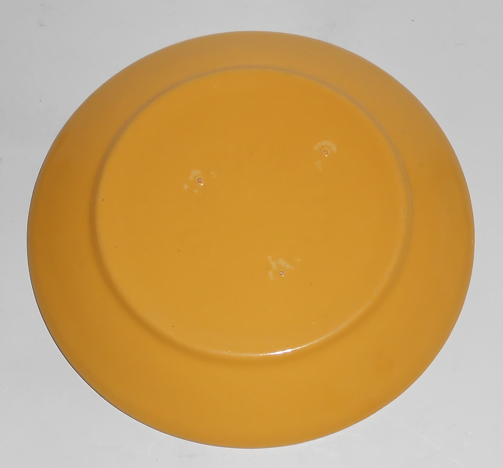 Bauer Pottery Ring Ware Yellow Bread Plate