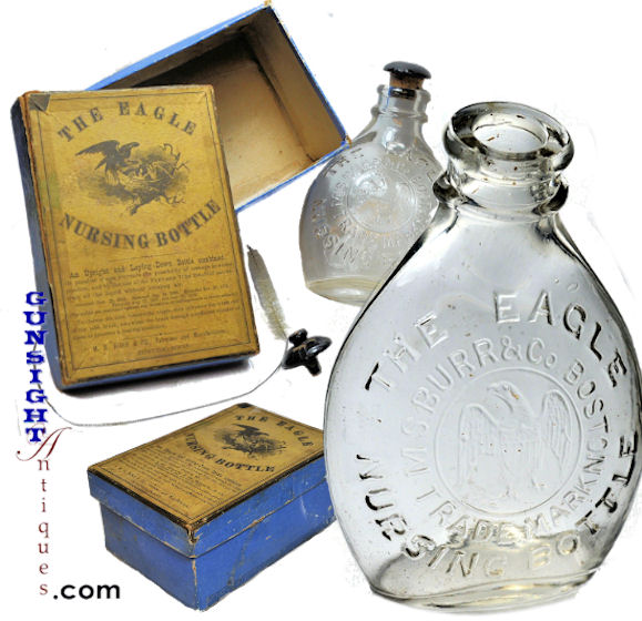 Mid 1800’s Nursing BOTTLE & BOX