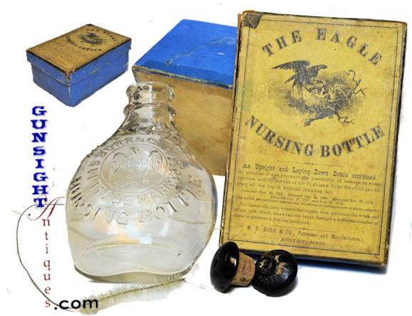 Mid 1800’s Nursing BOTTLE & BOX