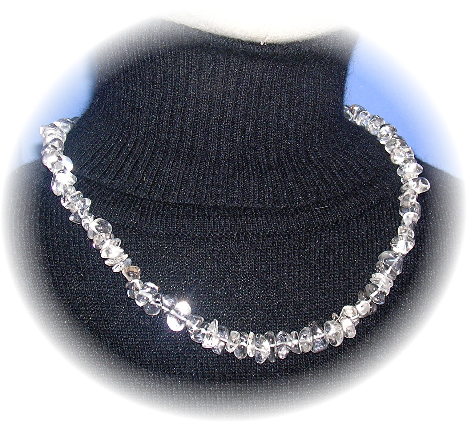 Crystal Clear Nuggets Necklace