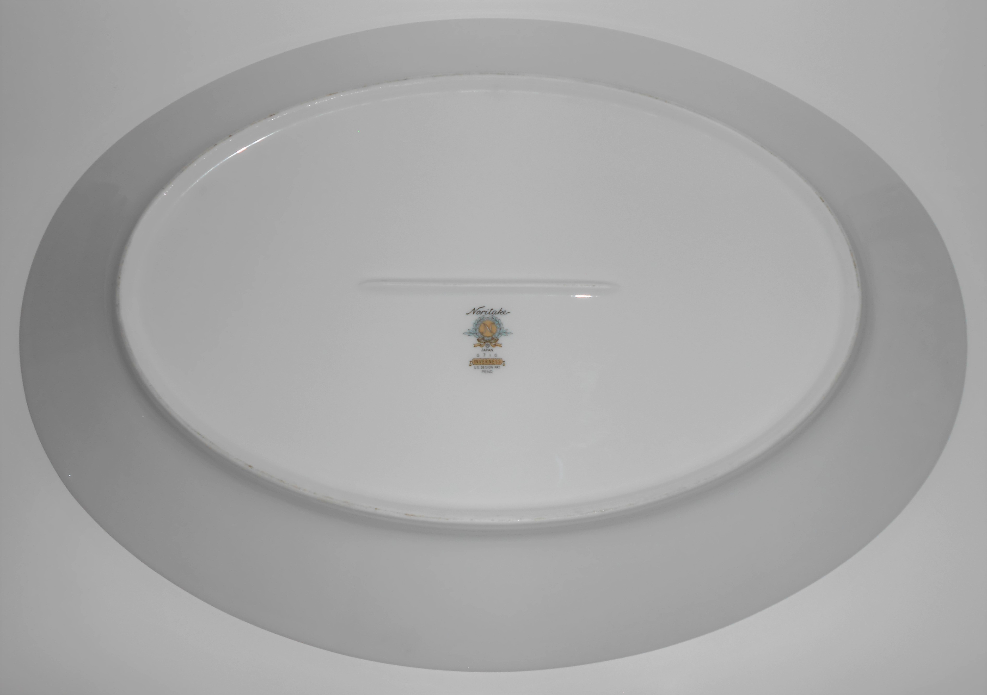 Noritake Porcelain China 6716 Inverness w/Platinum Plat