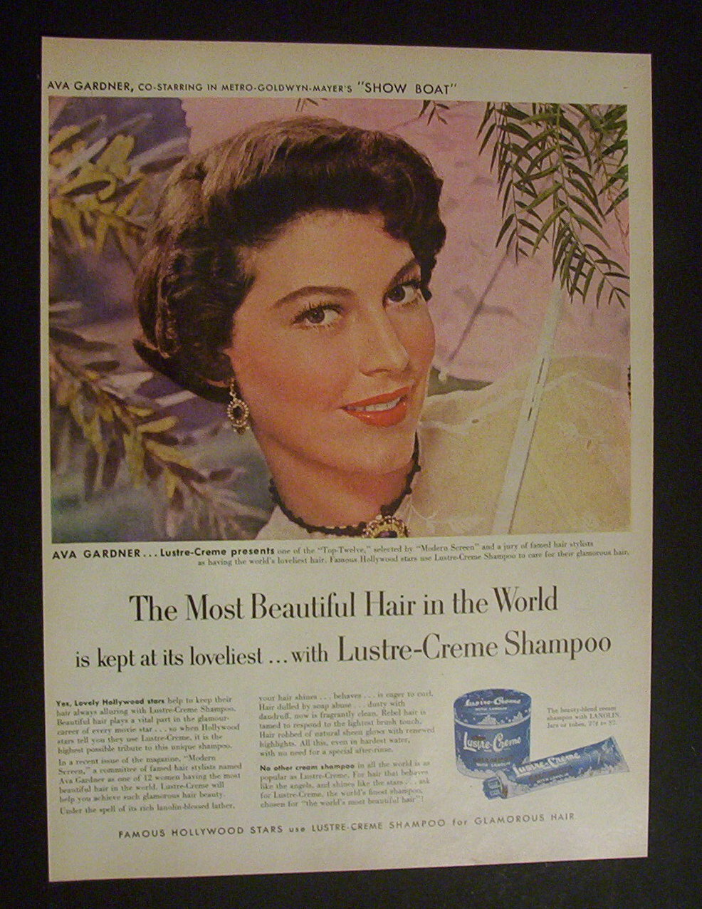 1951 Lustre-Creme Shampoo with Ava Gardner