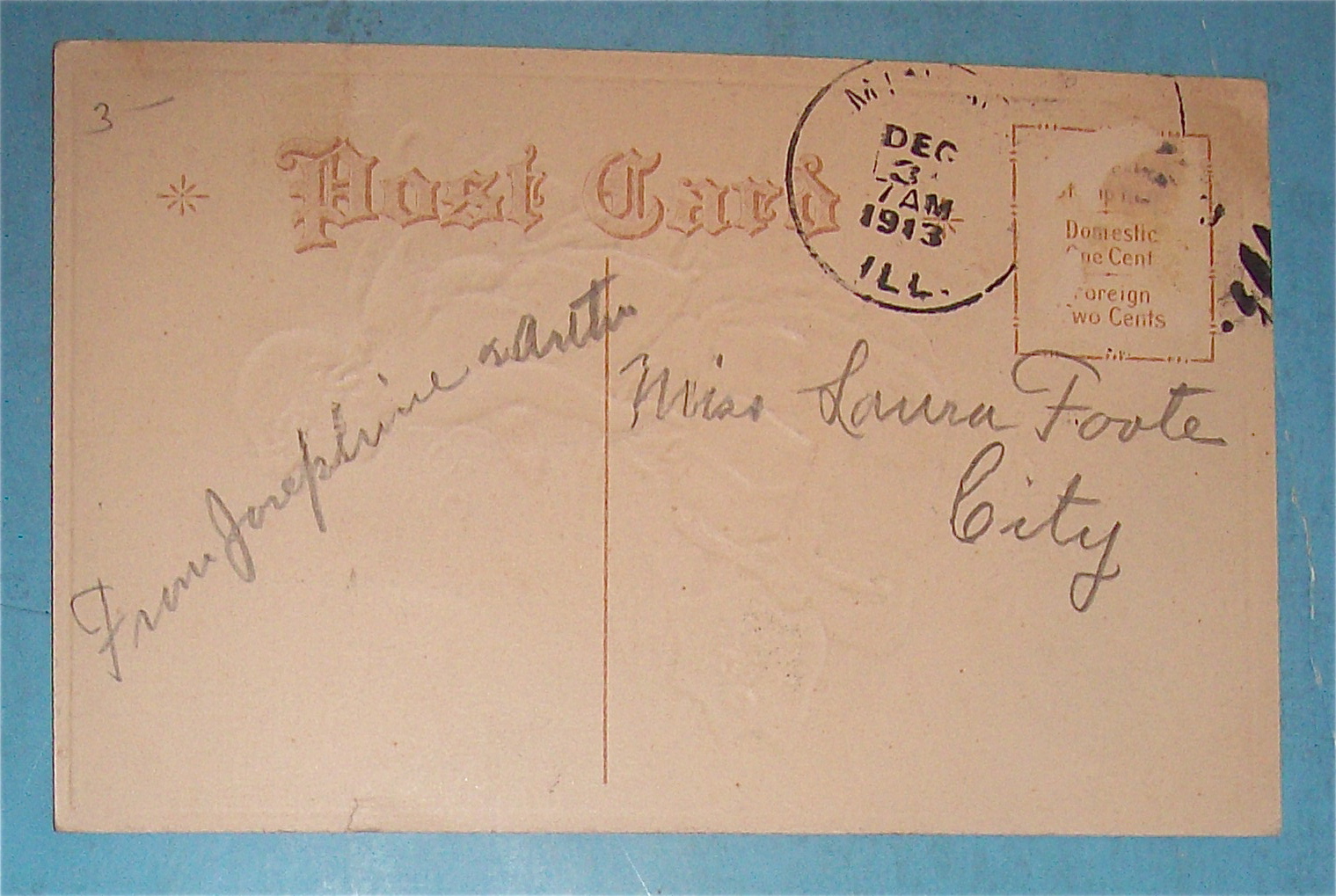 New Years Greetings with Love Postcard with an Angel