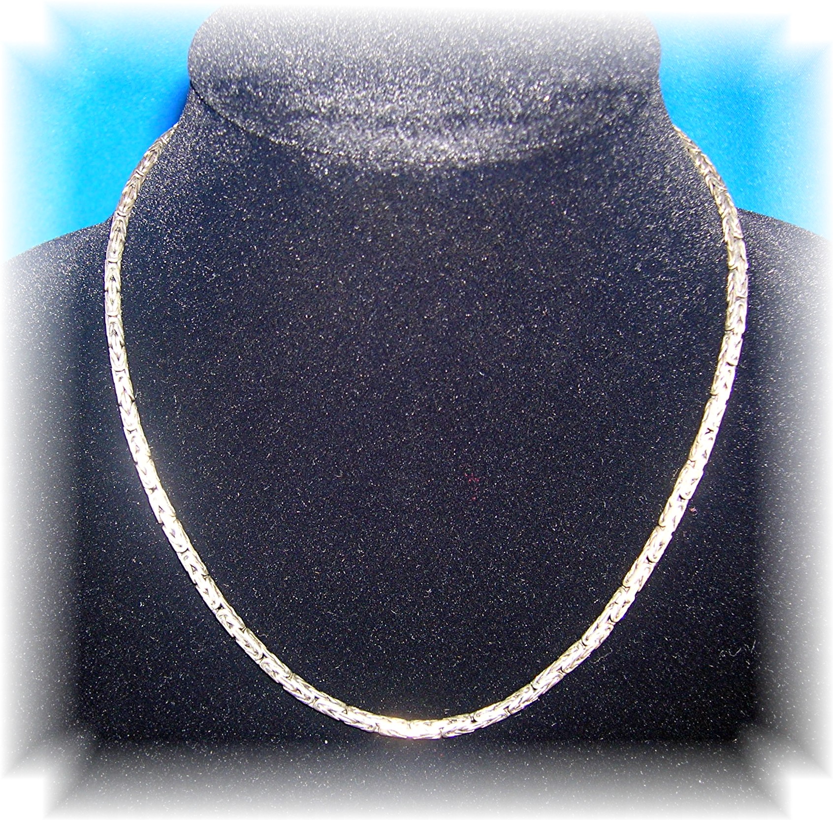 Necklace Sterling Silver Bali Toggle Clasp