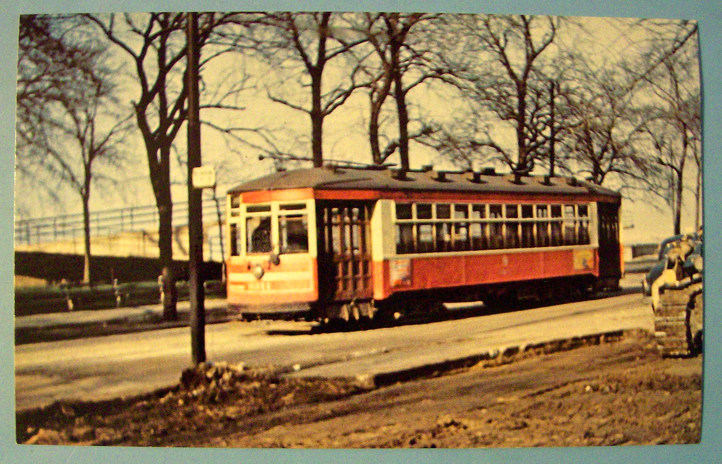Chicago Surface Lines 3311 Car Postcard