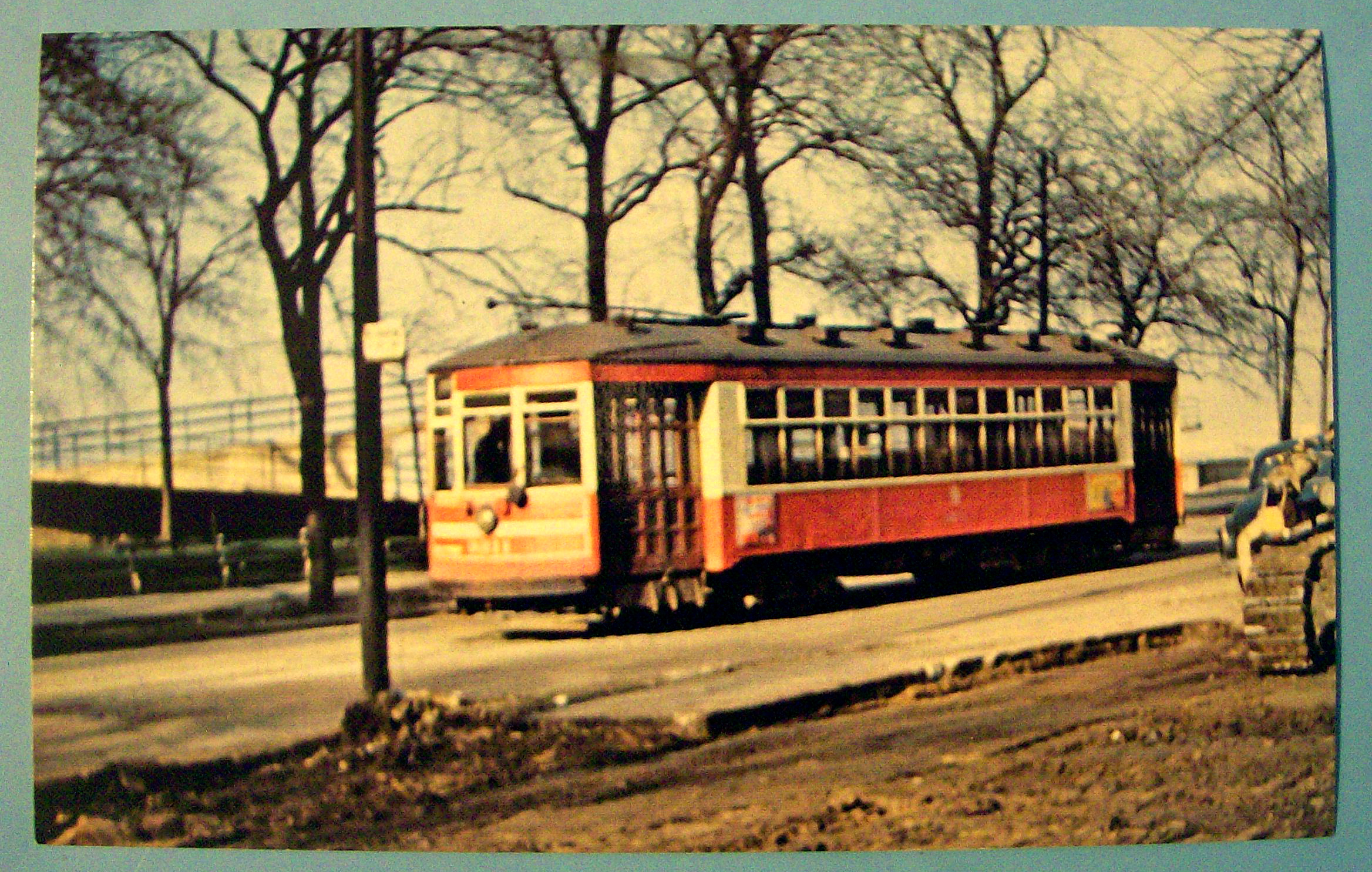 Chicago Surface Lines 3311 Car Postcard