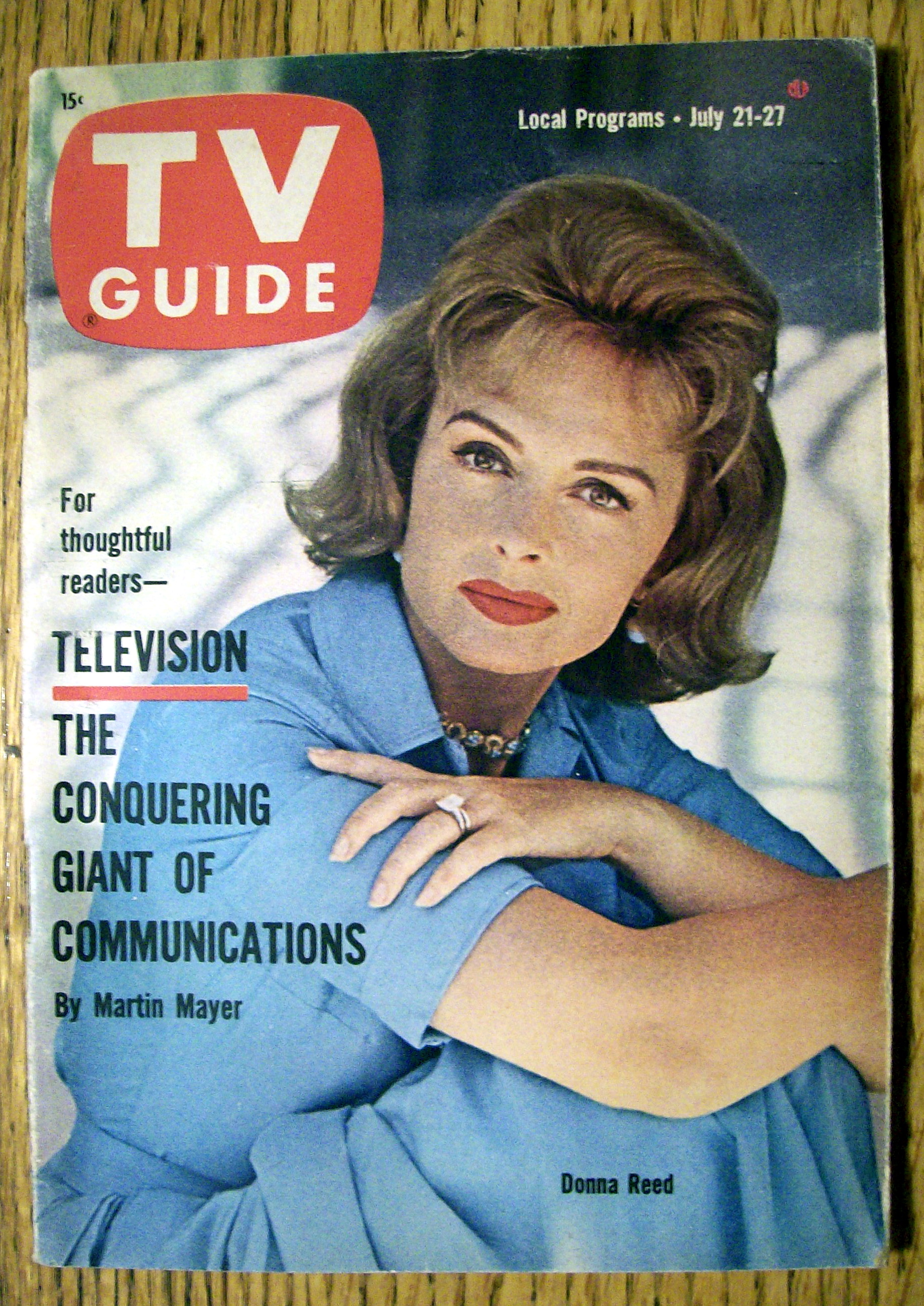 TV Guide - July 21-27, 1962 - Donna Reed