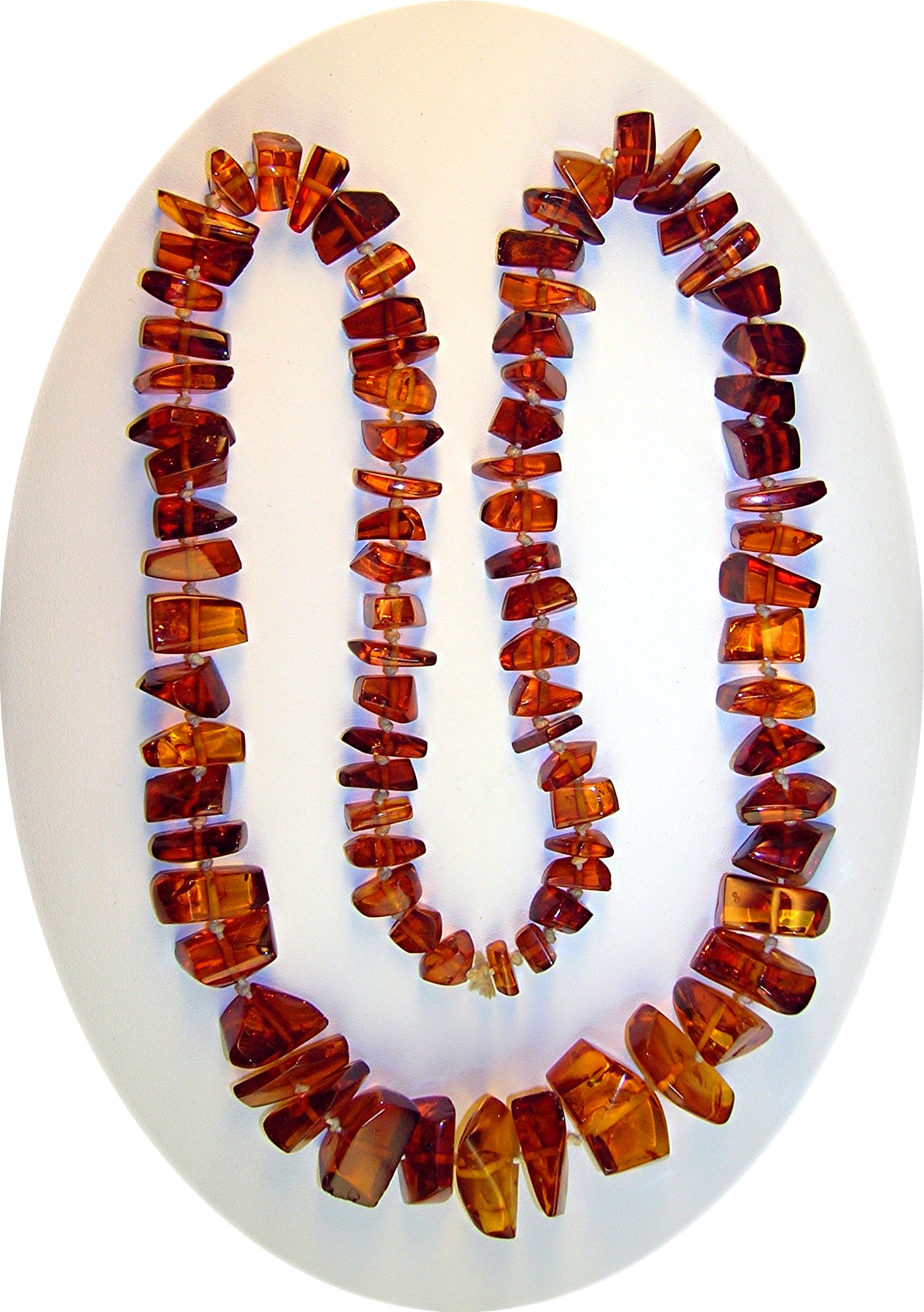 Baltic Amber Hand Knotted 32 Inch Necklace