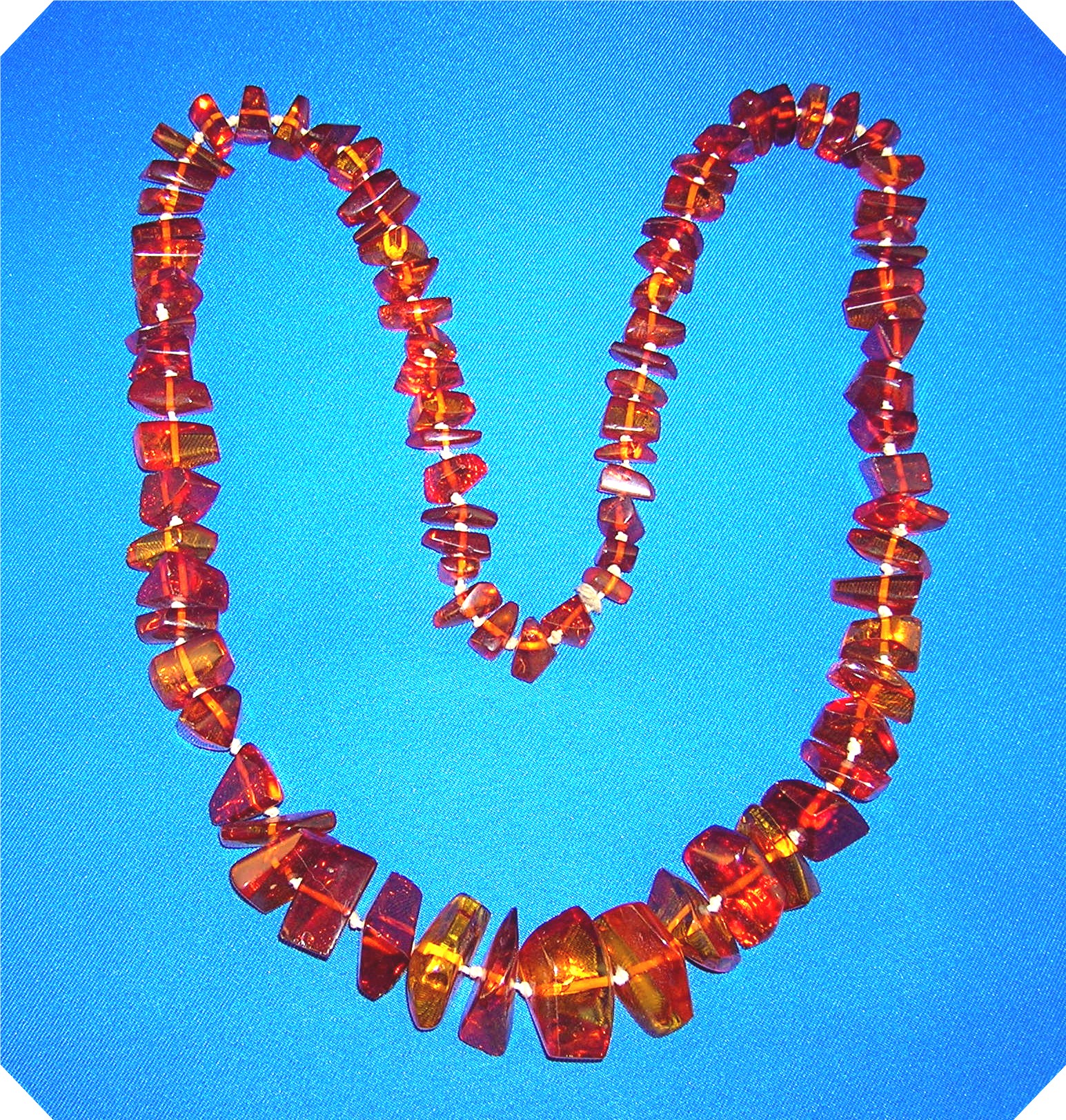 Baltic Amber Hand Knotted 32 Inch Necklace