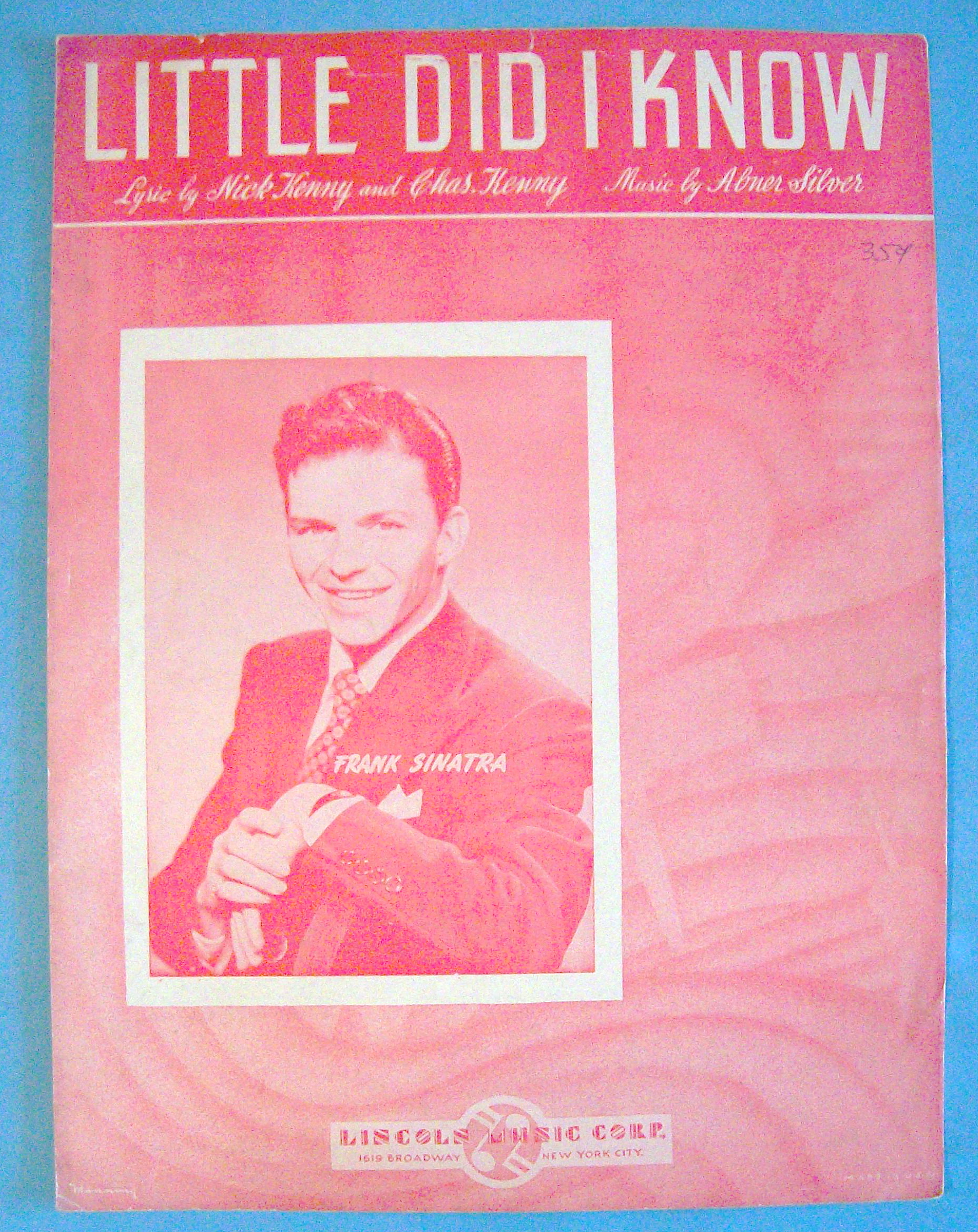 Sheet Music For 1943 Little Did I Know