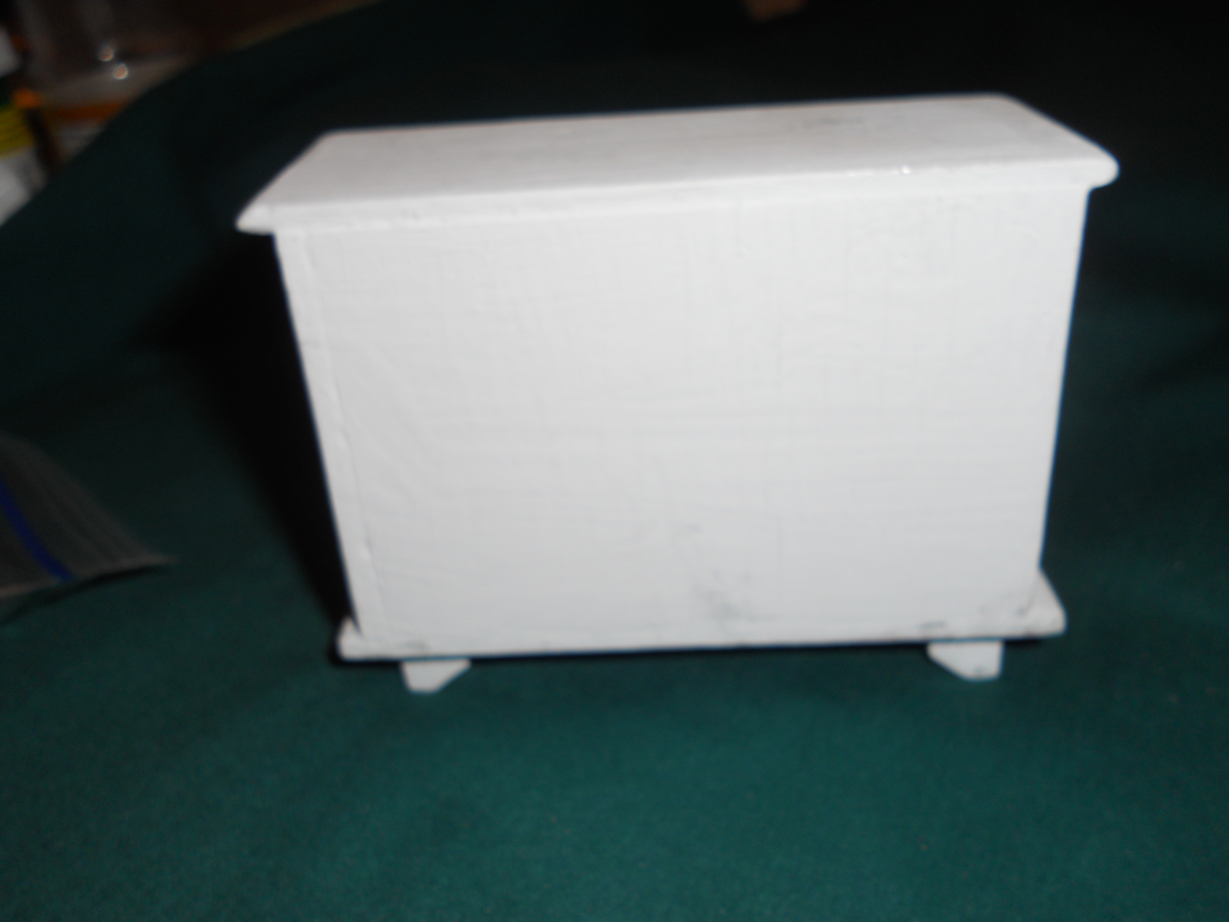 Dollhouse Dresser Wood Rose Bud Design