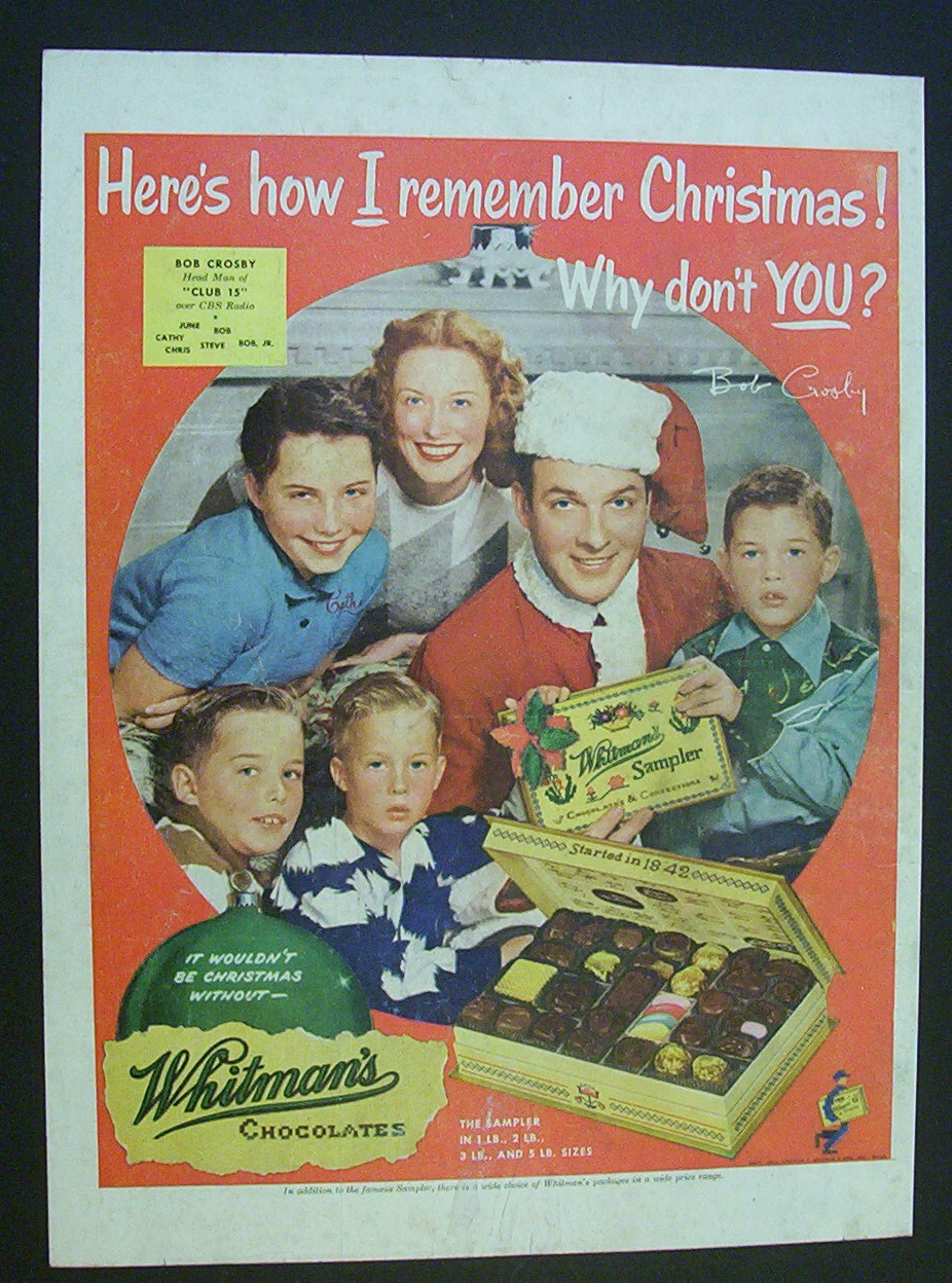 1951 Whitman's Chocolates with Bob Crosby & Family
