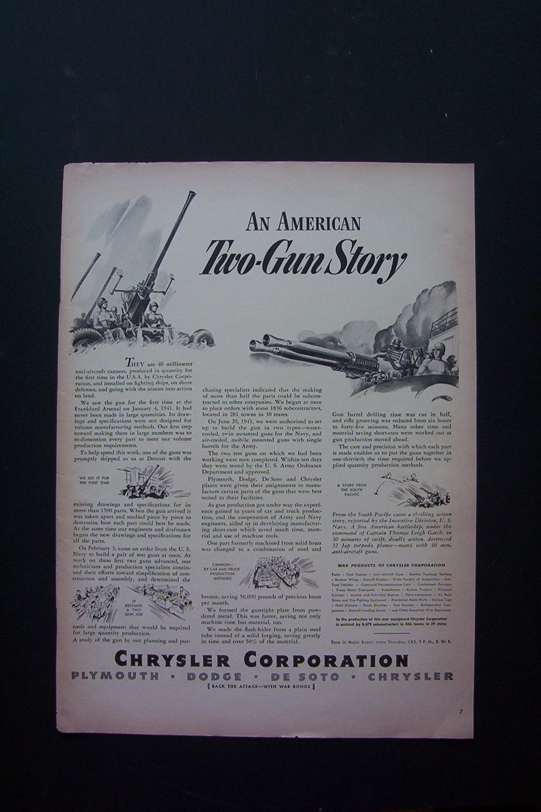 1943 Chrysler Corporation w/American Two-Gun Story