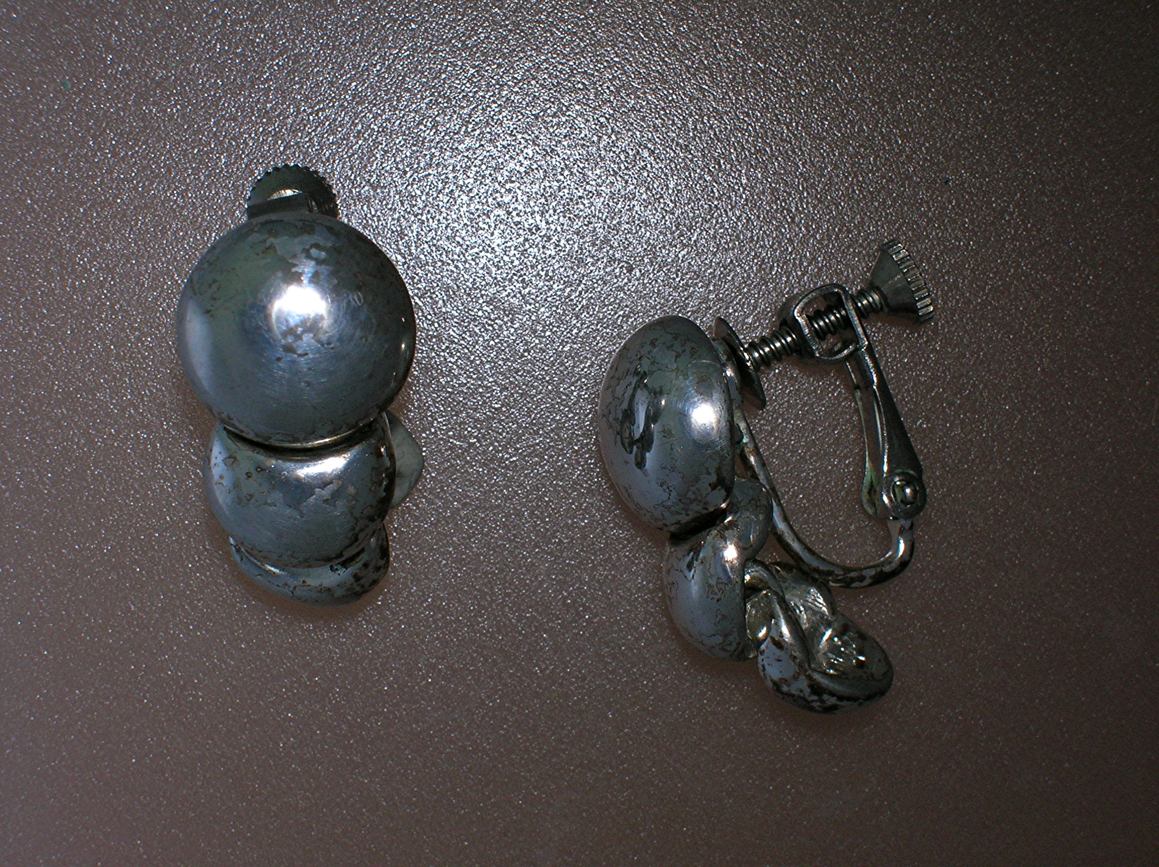 Silver NAPIER Clip Earrings