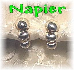 Silver NAPIER Clip Earrings