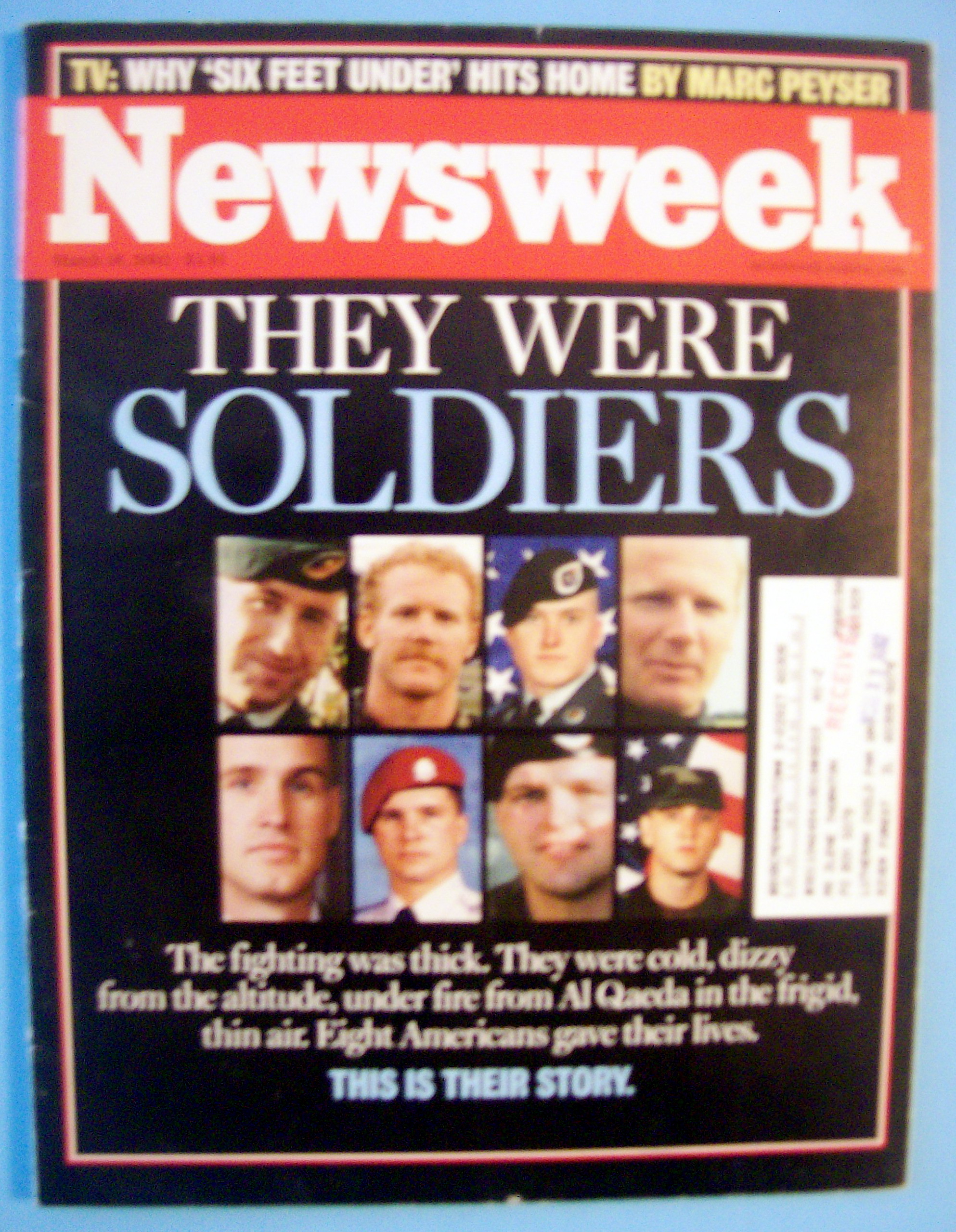 Newsweek Magazine-March 18, 2002-They Were Soldiers