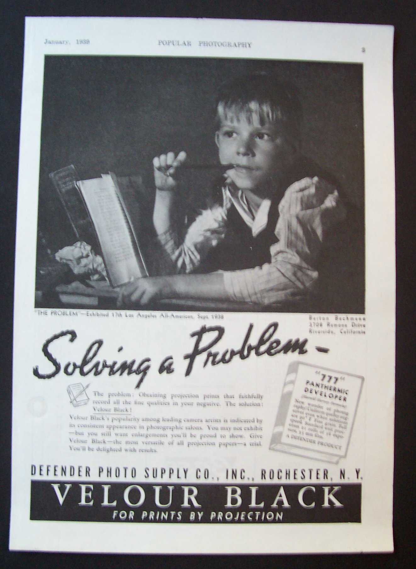 1939  Velour  Black