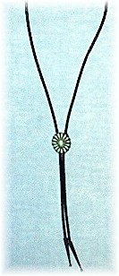 Superb Sterling Silver & Turquoise Bolo Tie