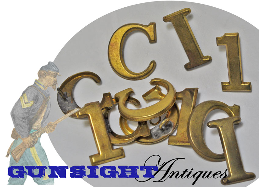 Original Civil War - REGIMENTAL NUMERALS & LETTERS