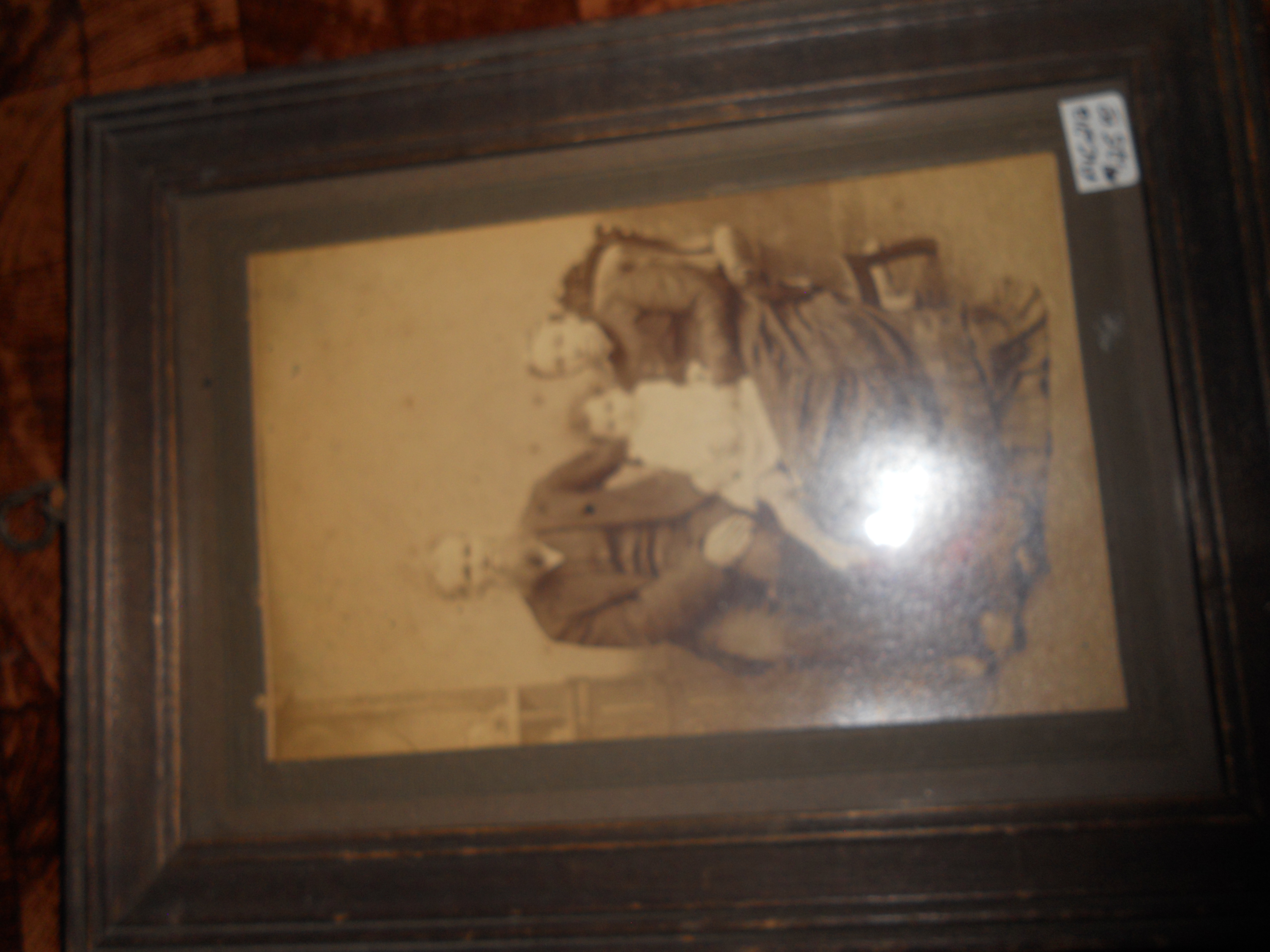 Family Photo Framed circa 1800s