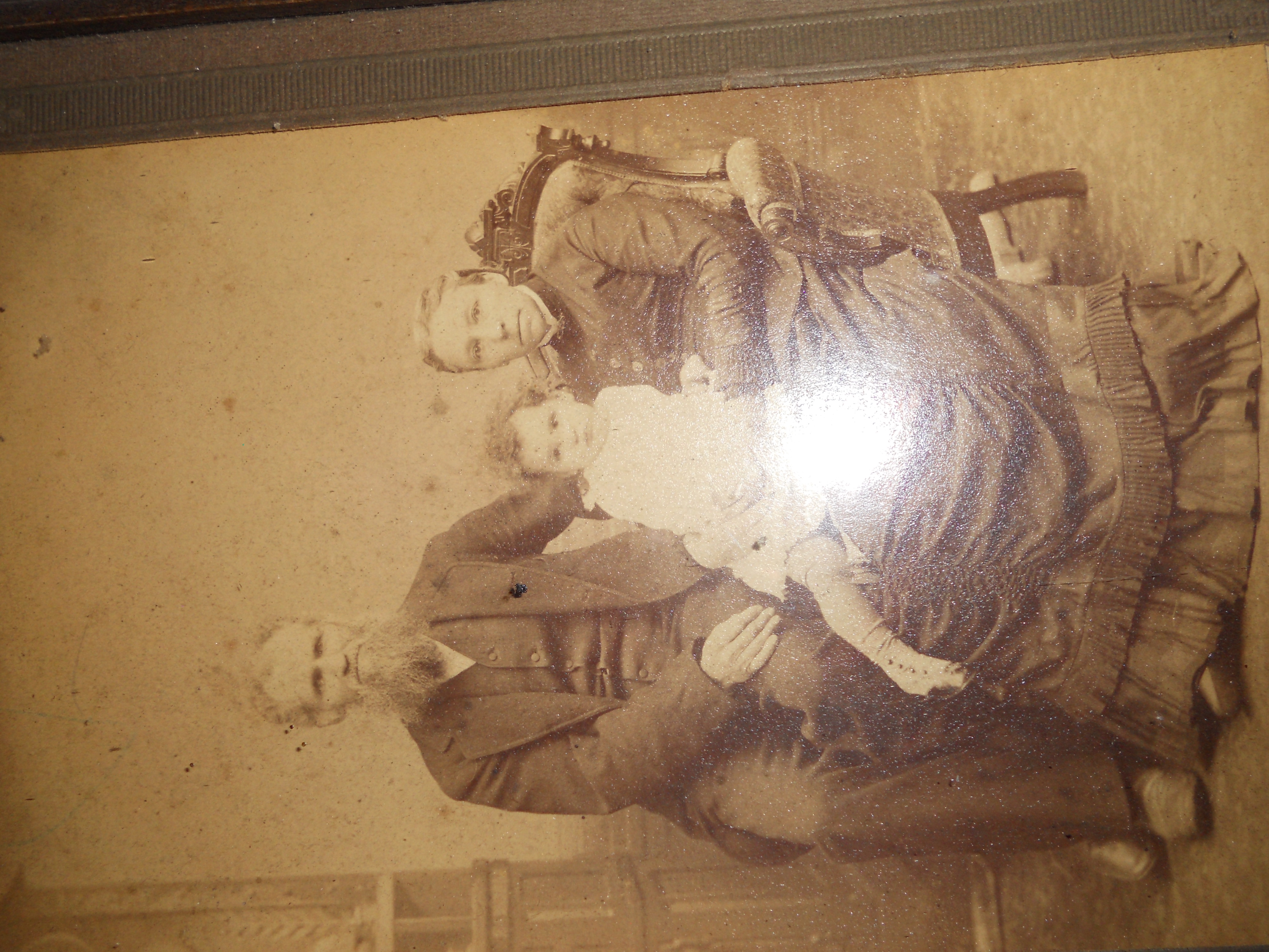 Family Photo Framed circa 1800s