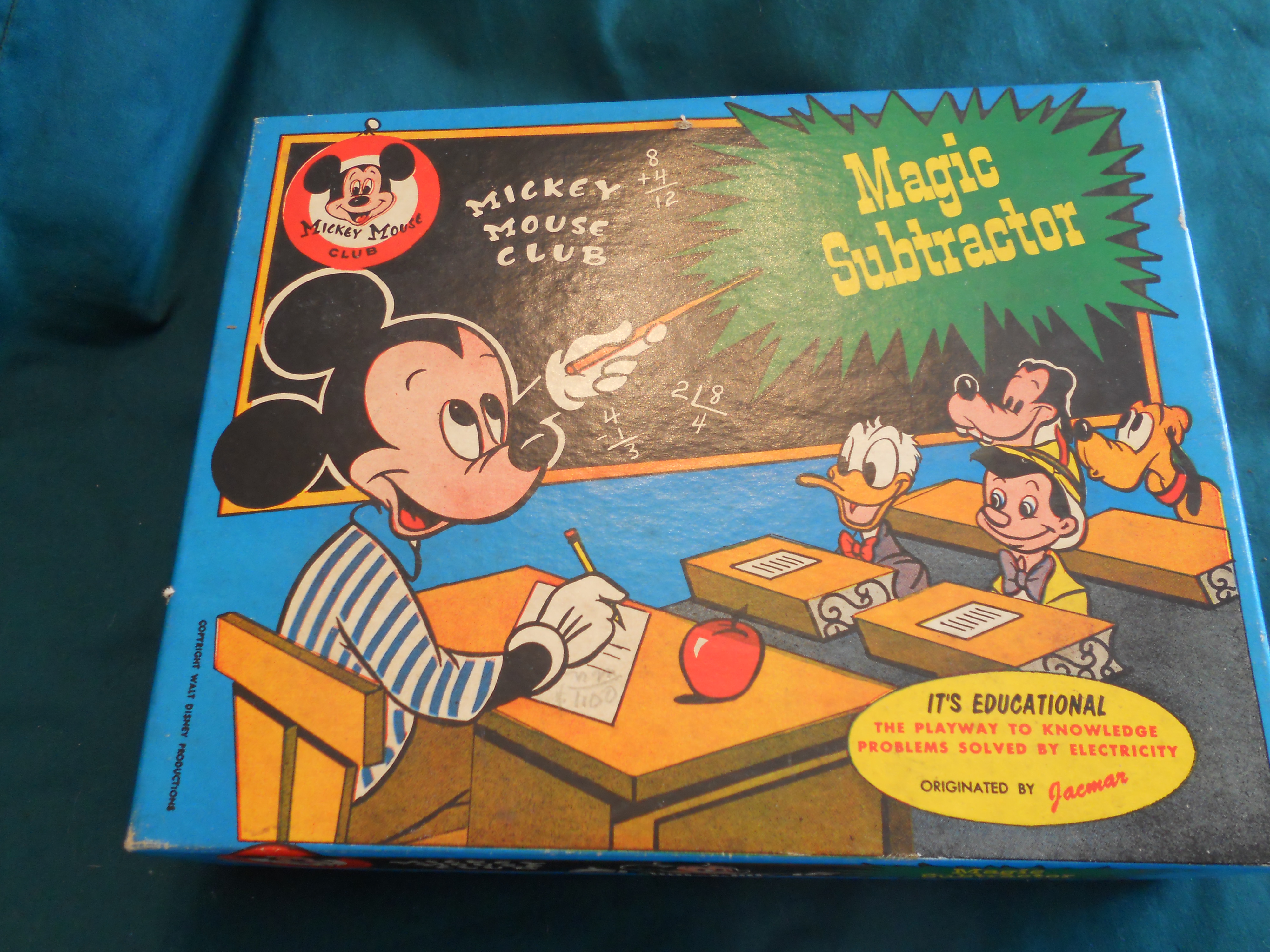 Mickey Mouse Club Disney Subtractor Game 1950
