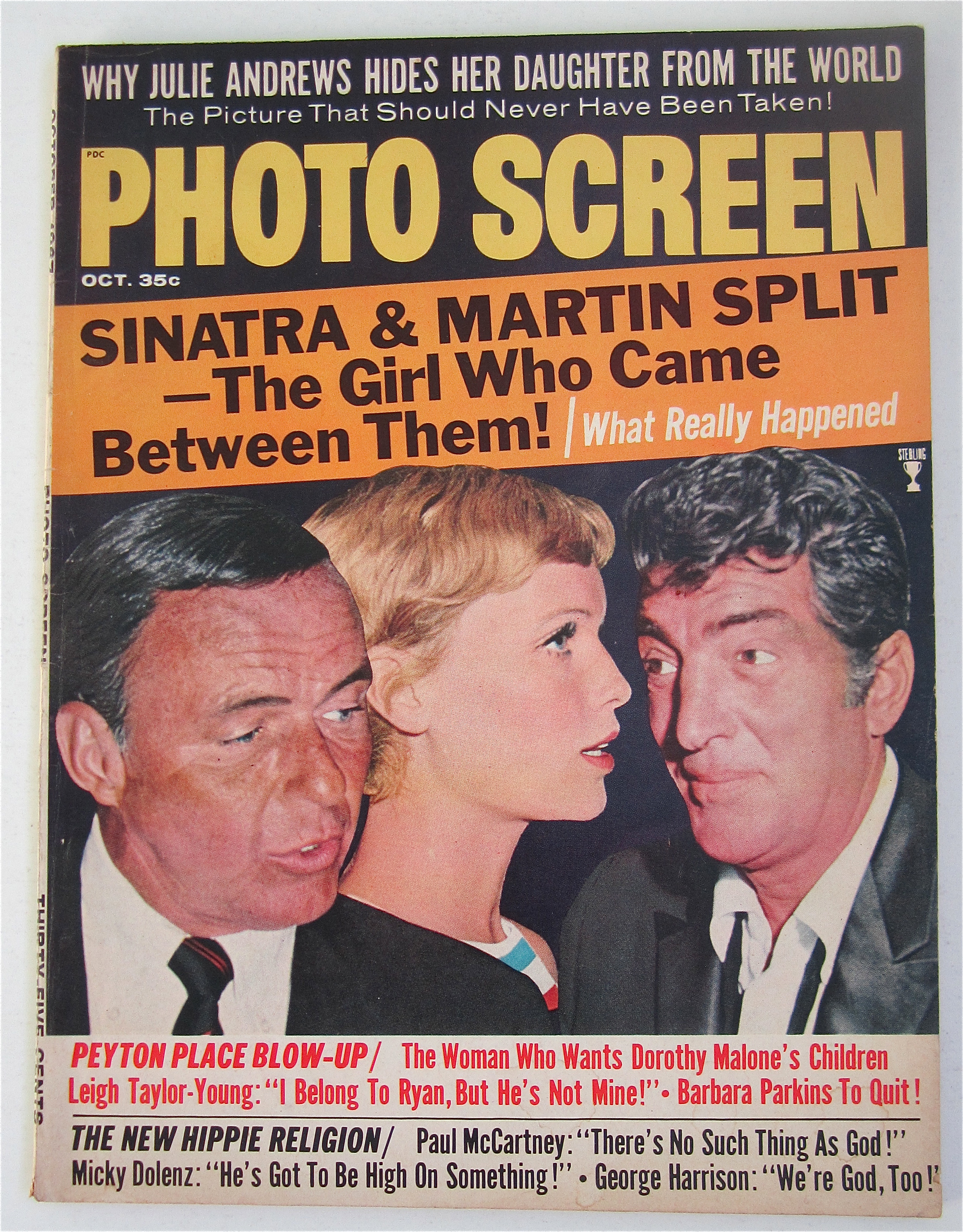 Photo Screen Magazine October 1967 Sinatra & Martin