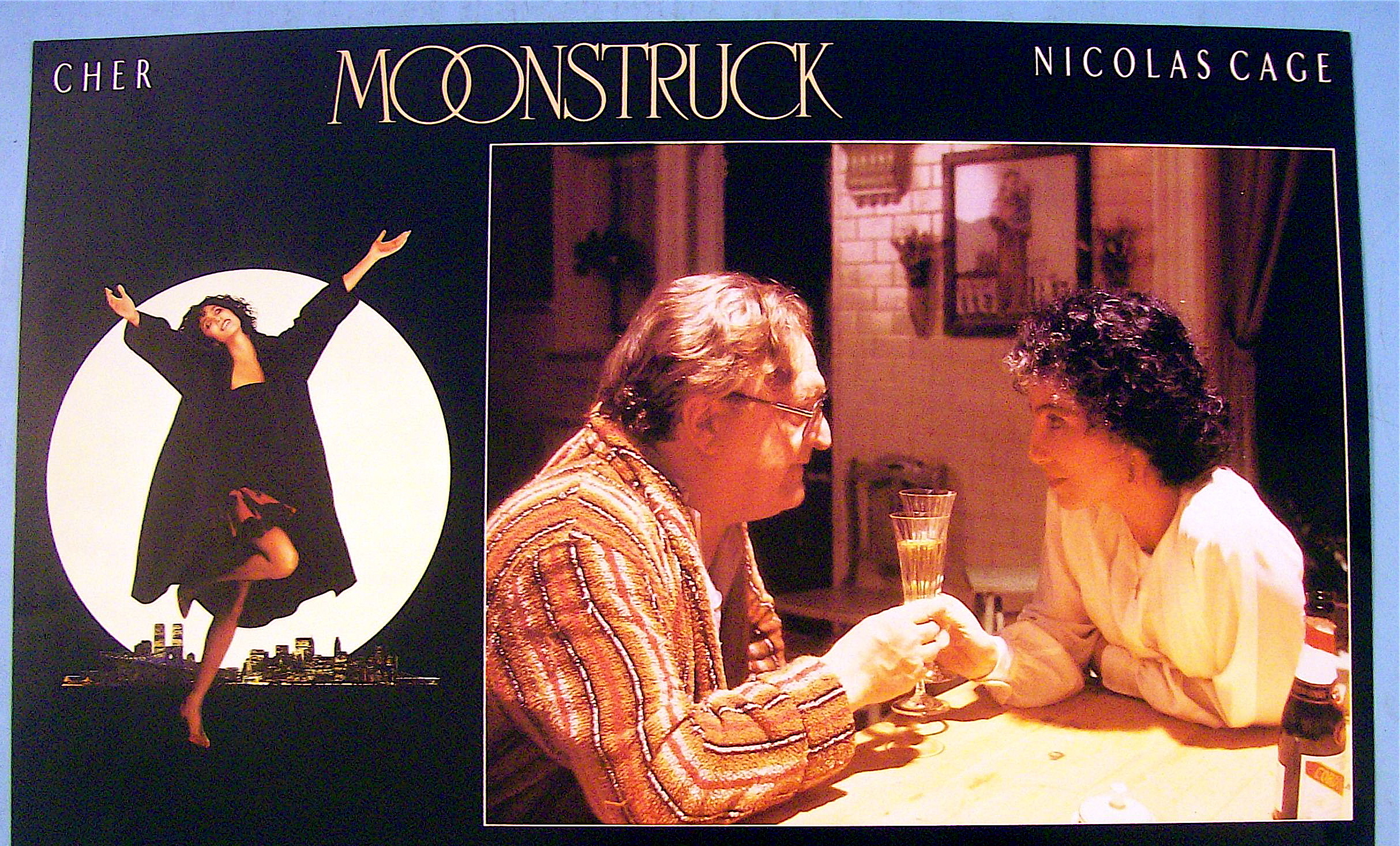 Moonstruck Lobby Card 1987 Cher & Nicolas Cage
