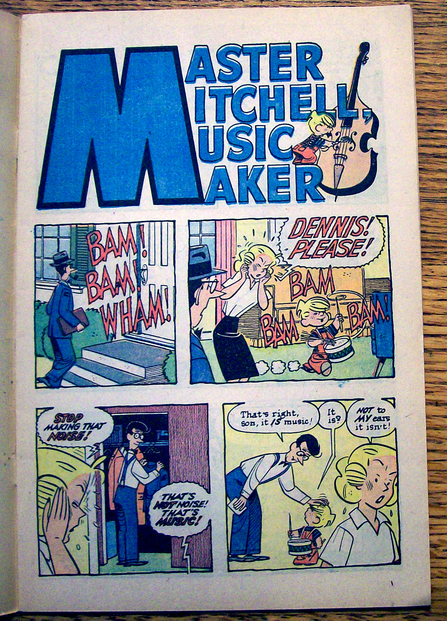 Dennis The Menace Comic #46-October 1960-Music Maker