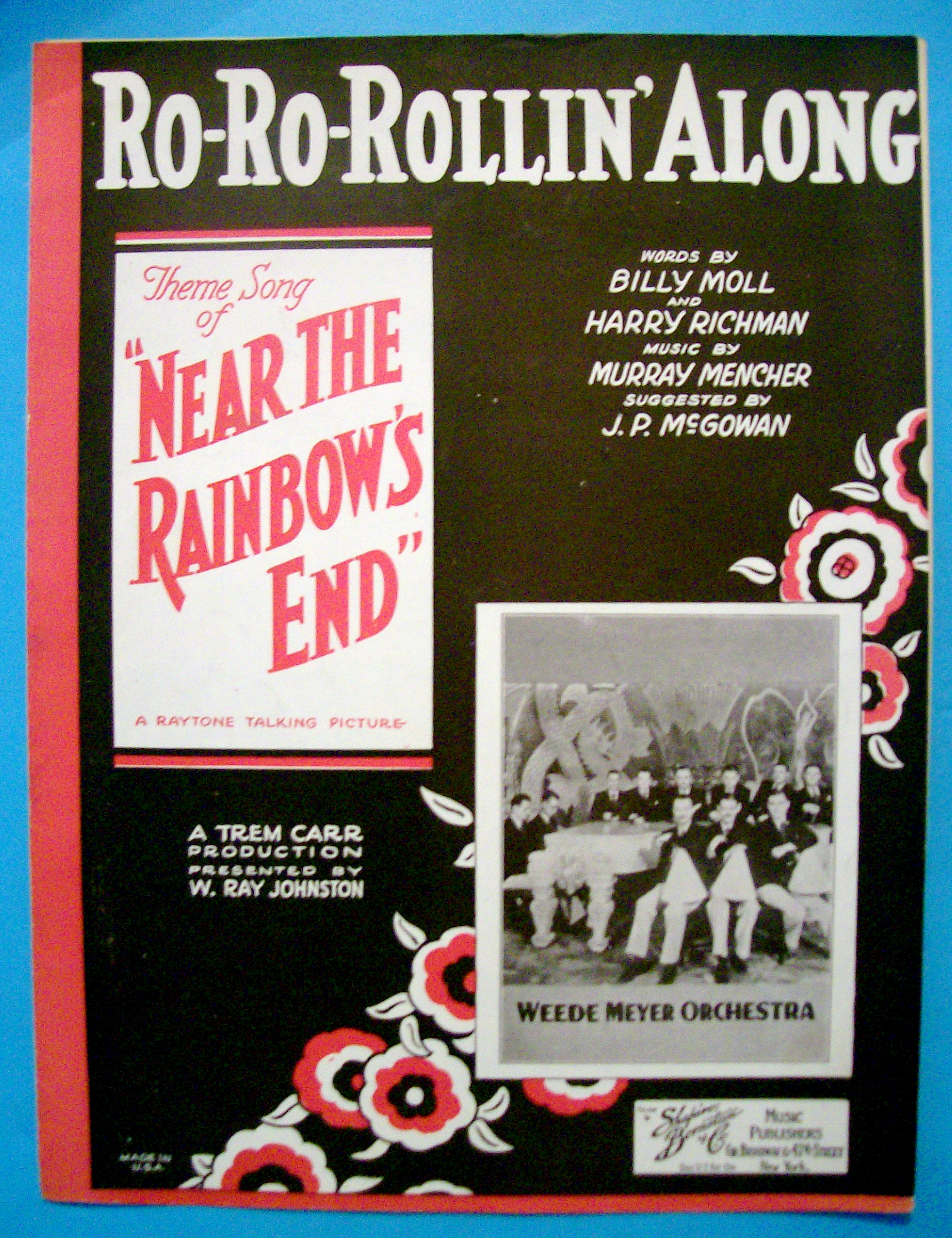 Sheet Music For 1930 Ro Ro Rollin' Along