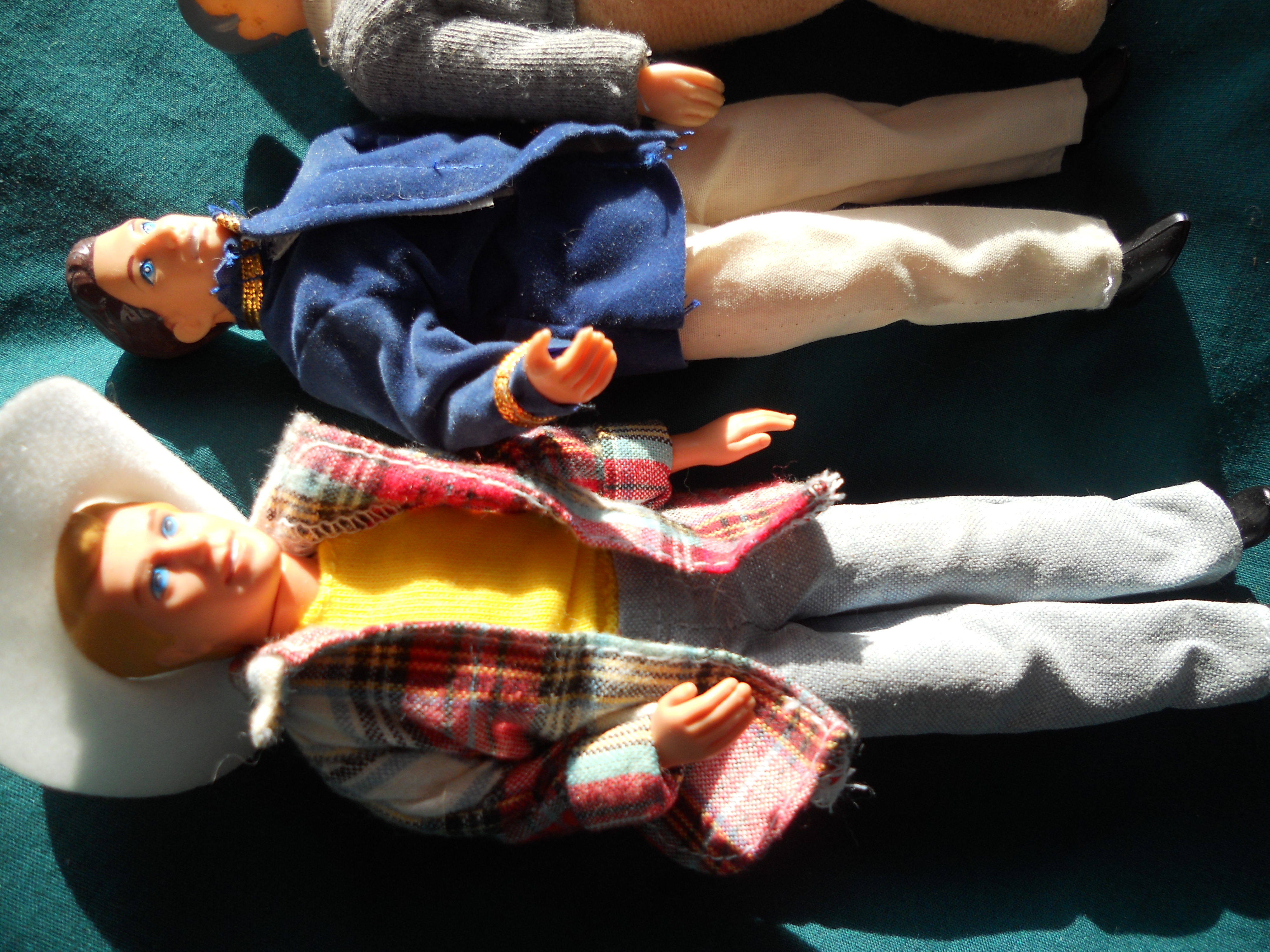 Cowboy Prince and Grandfather Miniature Dolls