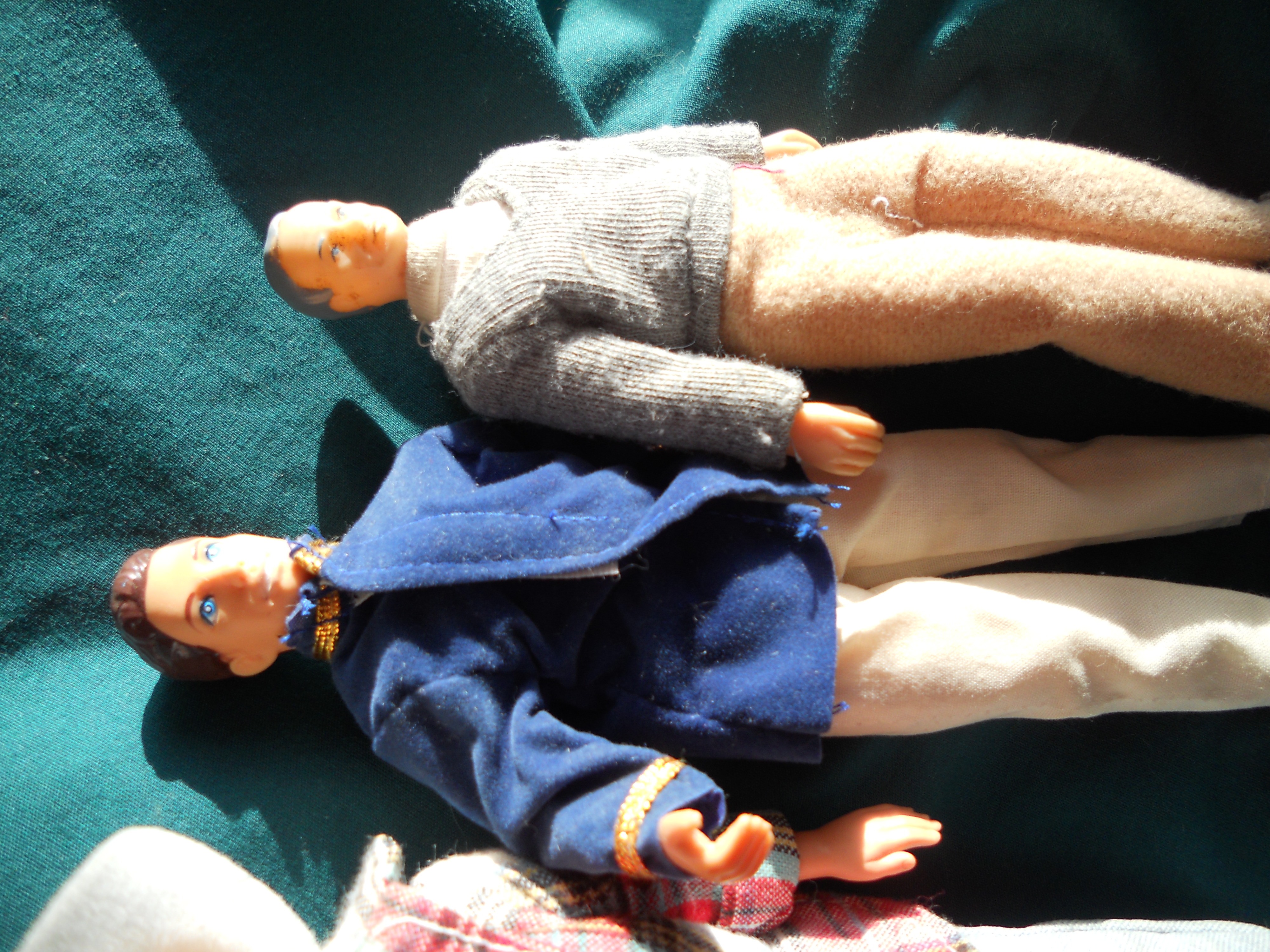 Cowboy Prince and Grandfather Miniature Dolls