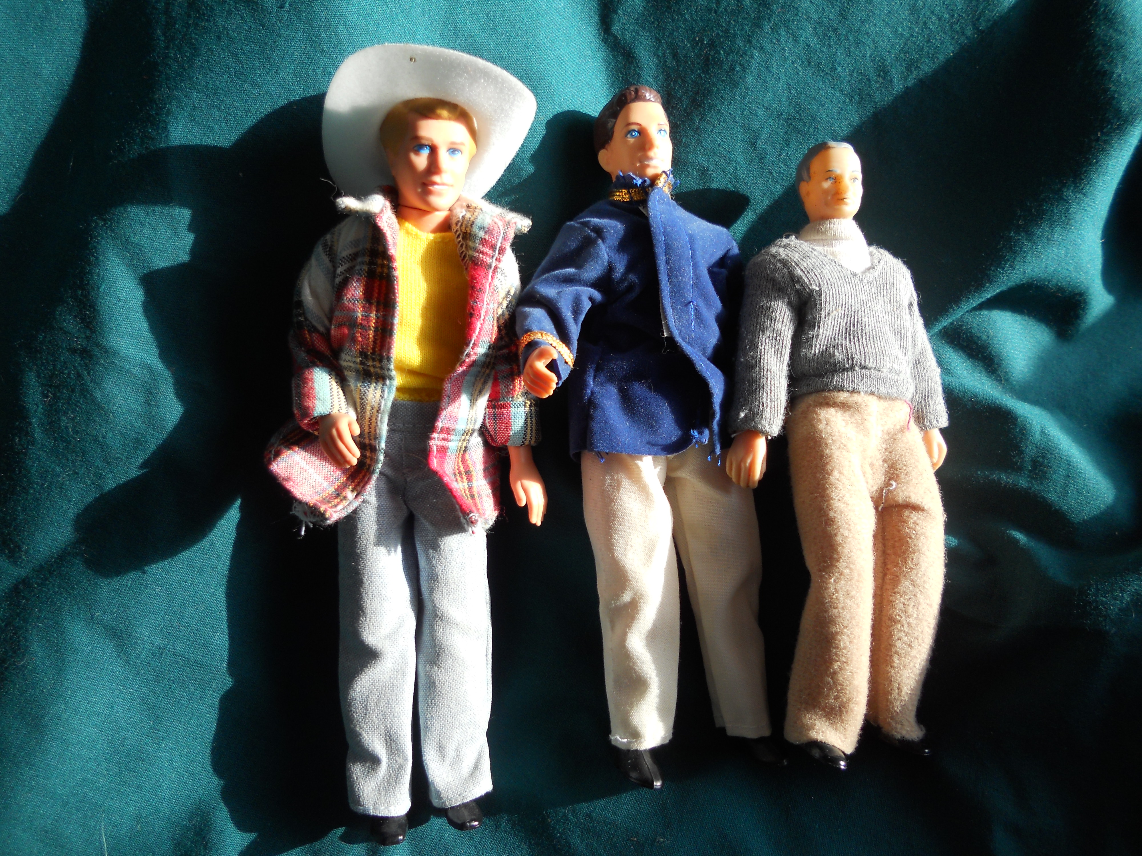 Cowboy Prince and Grandfather Miniature Dolls