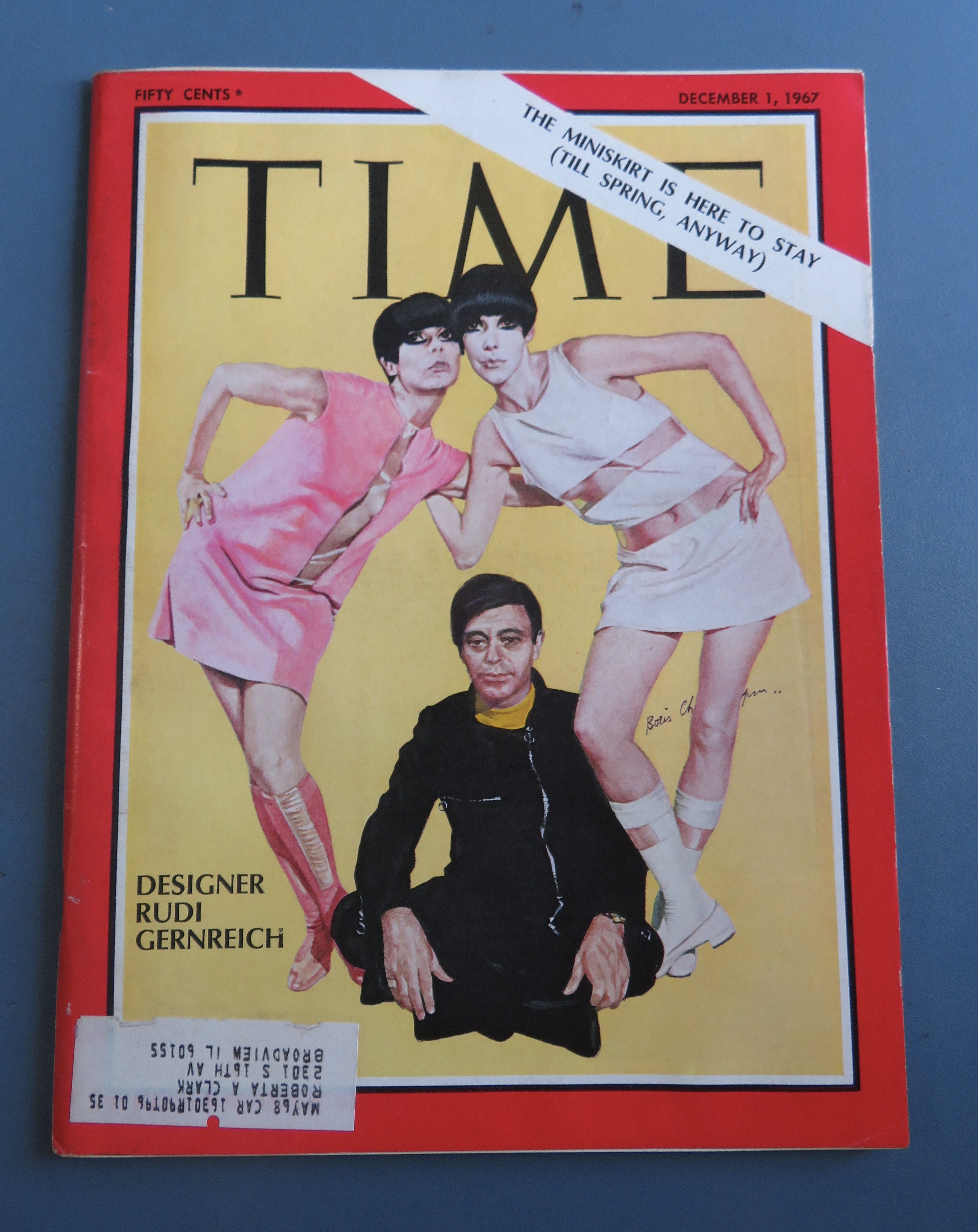 Time Magazine December 1, 1967 Designer Rudi Gernreich