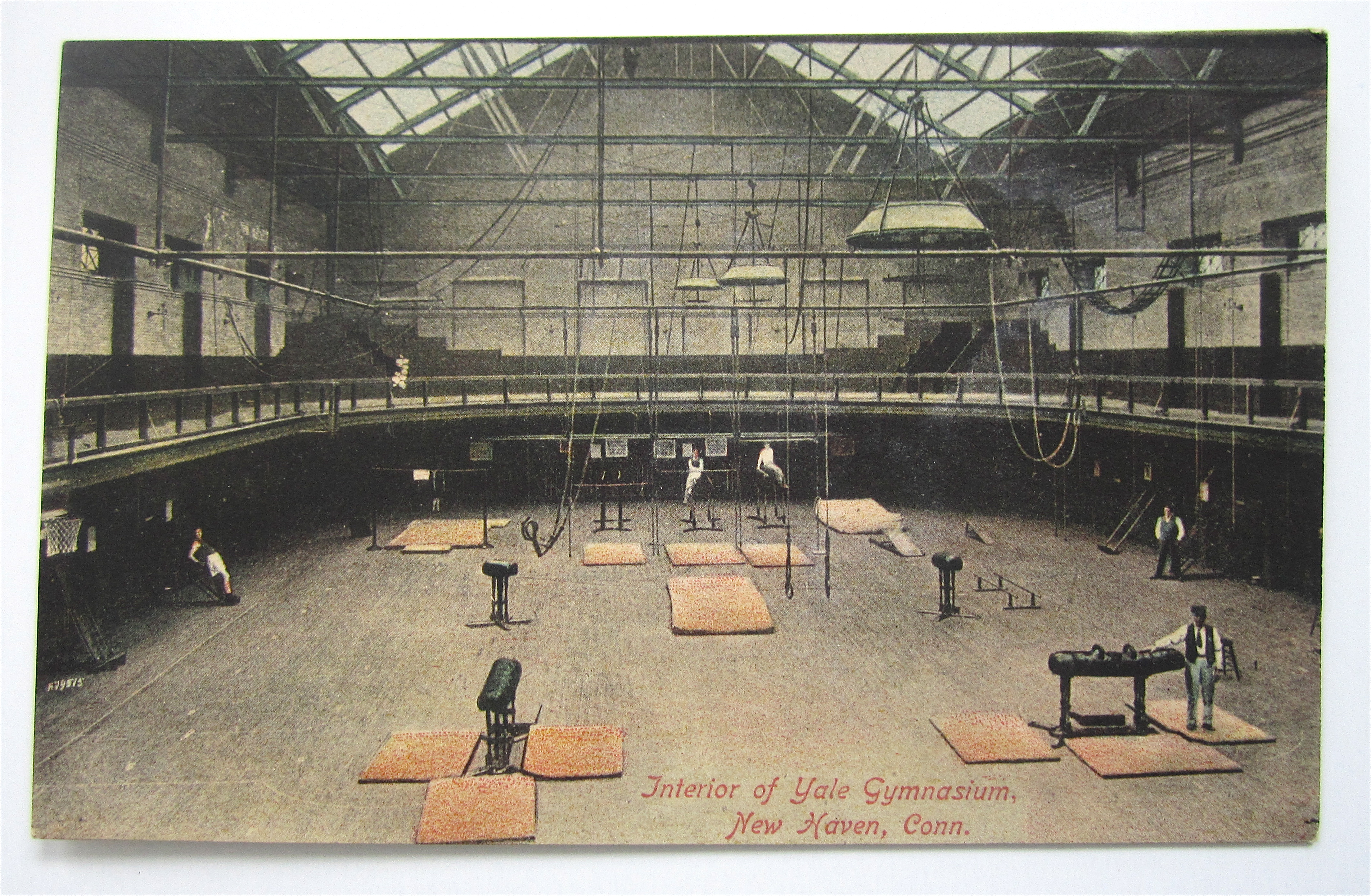 Interior Of Yale Gymnasium Postcard