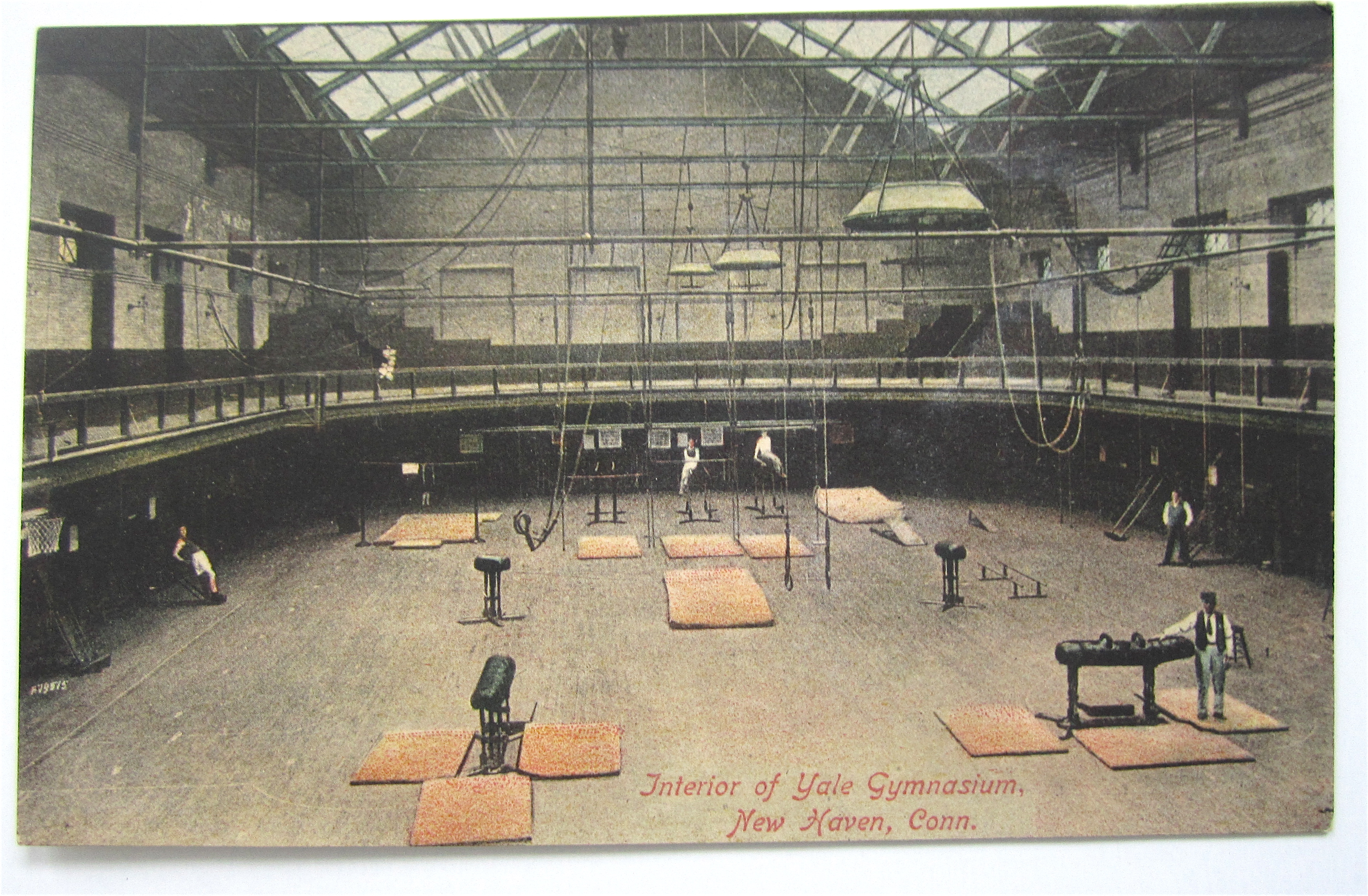 Interior Of Yale Gymnasium Postcard