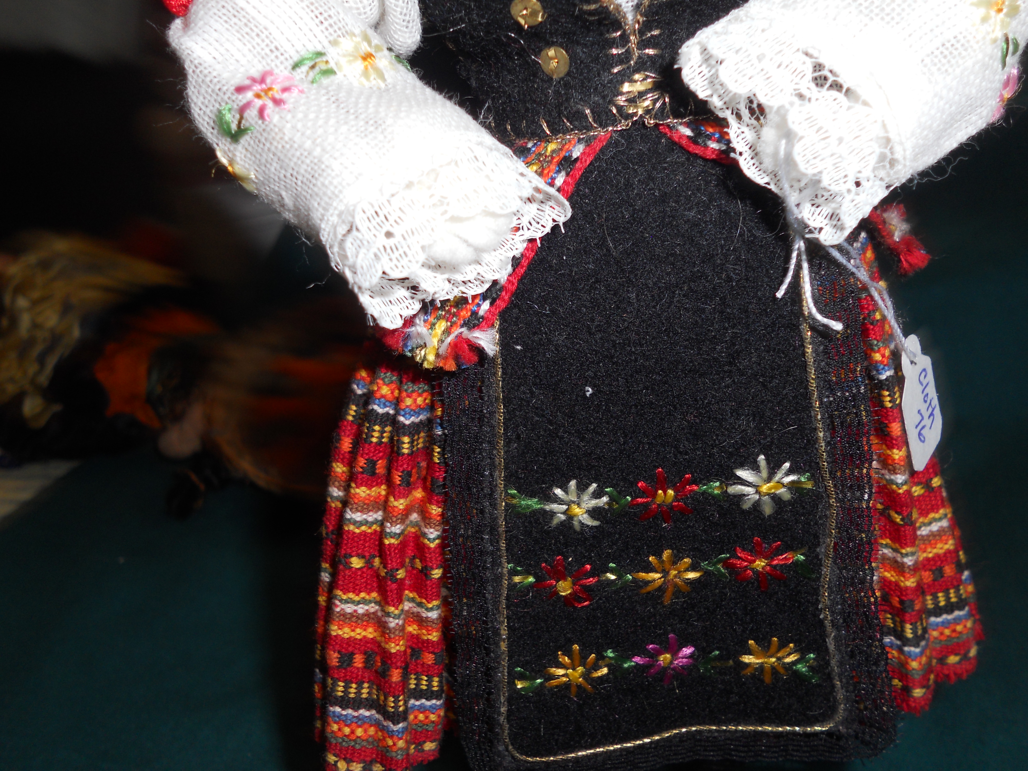 Cloth Doll European Elaborate Dress