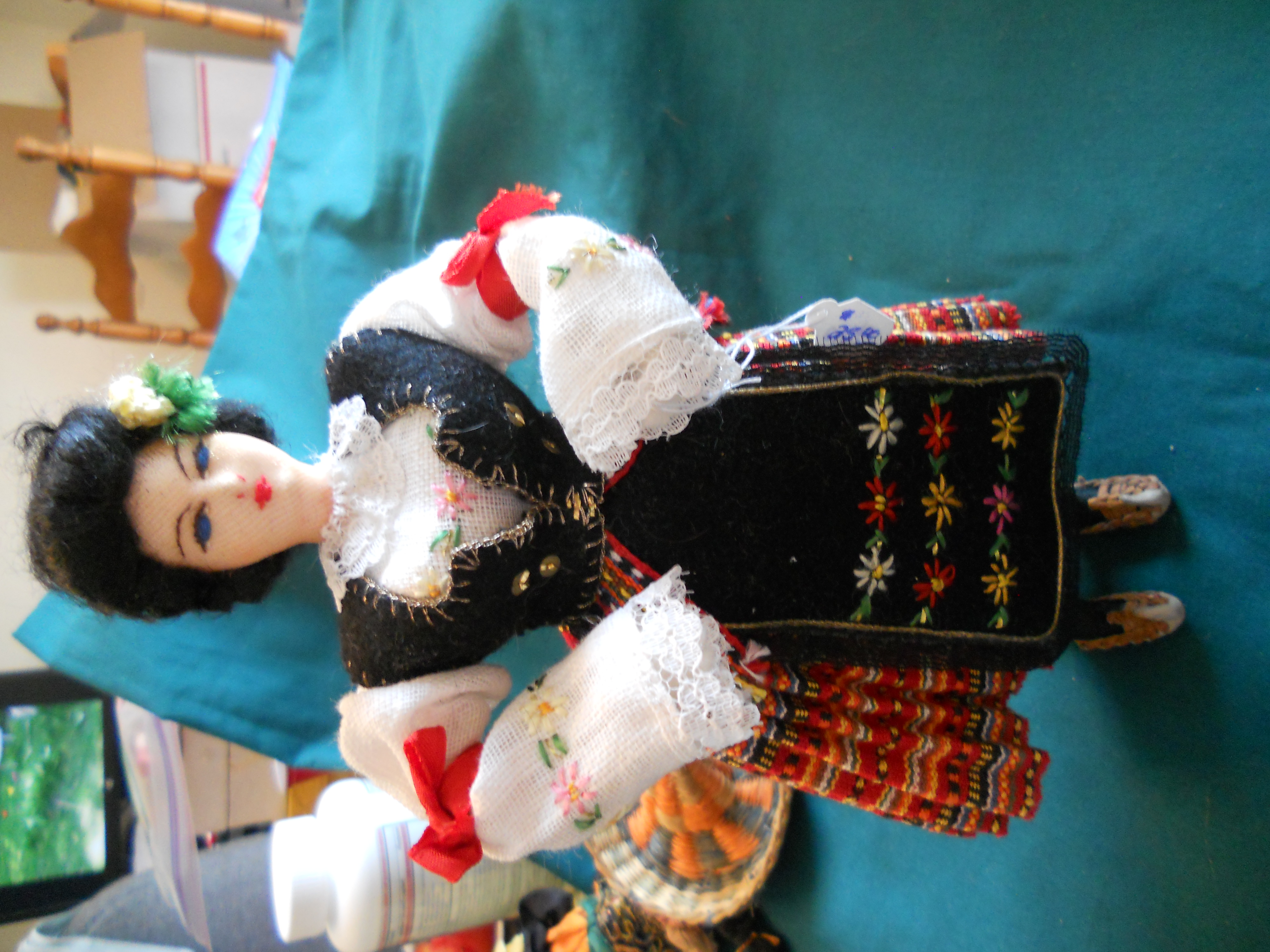Cloth Doll European Elaborate Dress