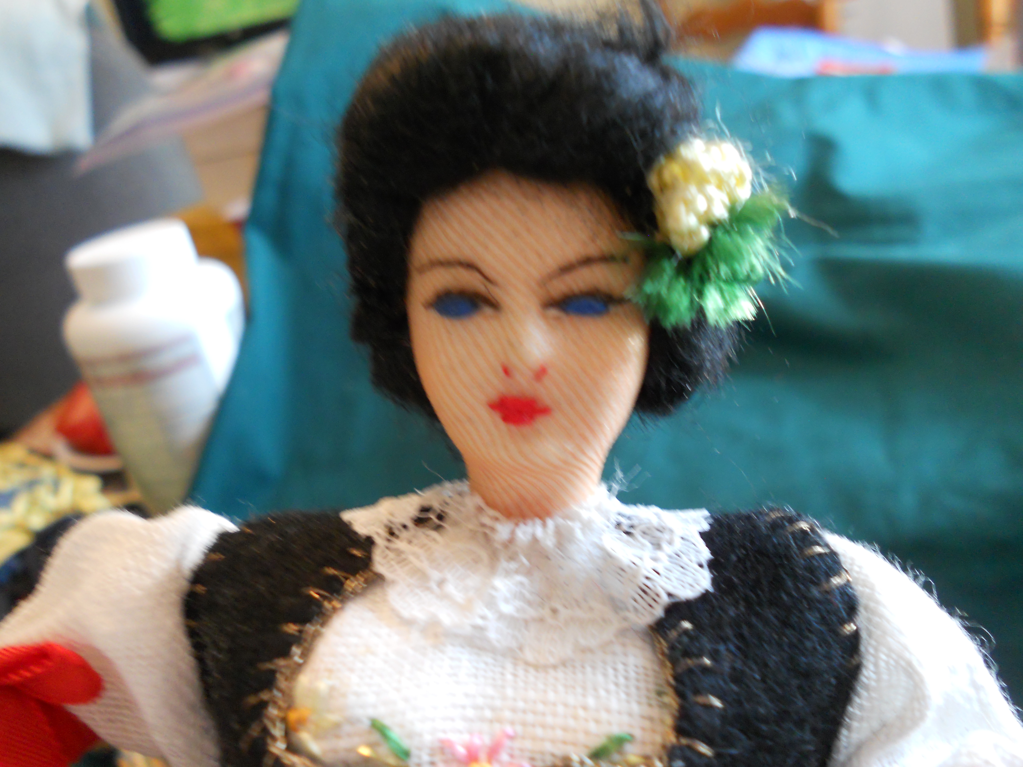Cloth Doll European Elaborate Dress