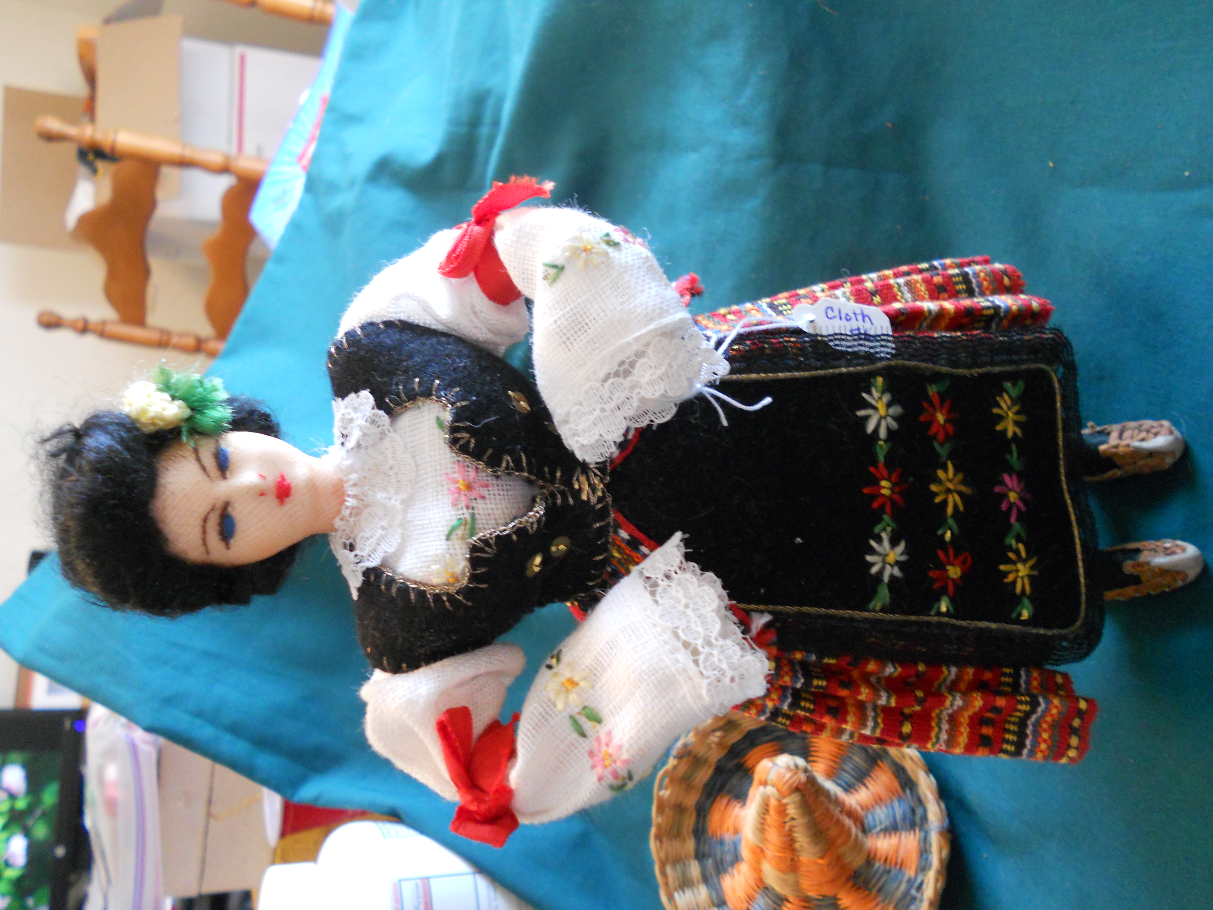 Cloth Doll European Elaborate Dress