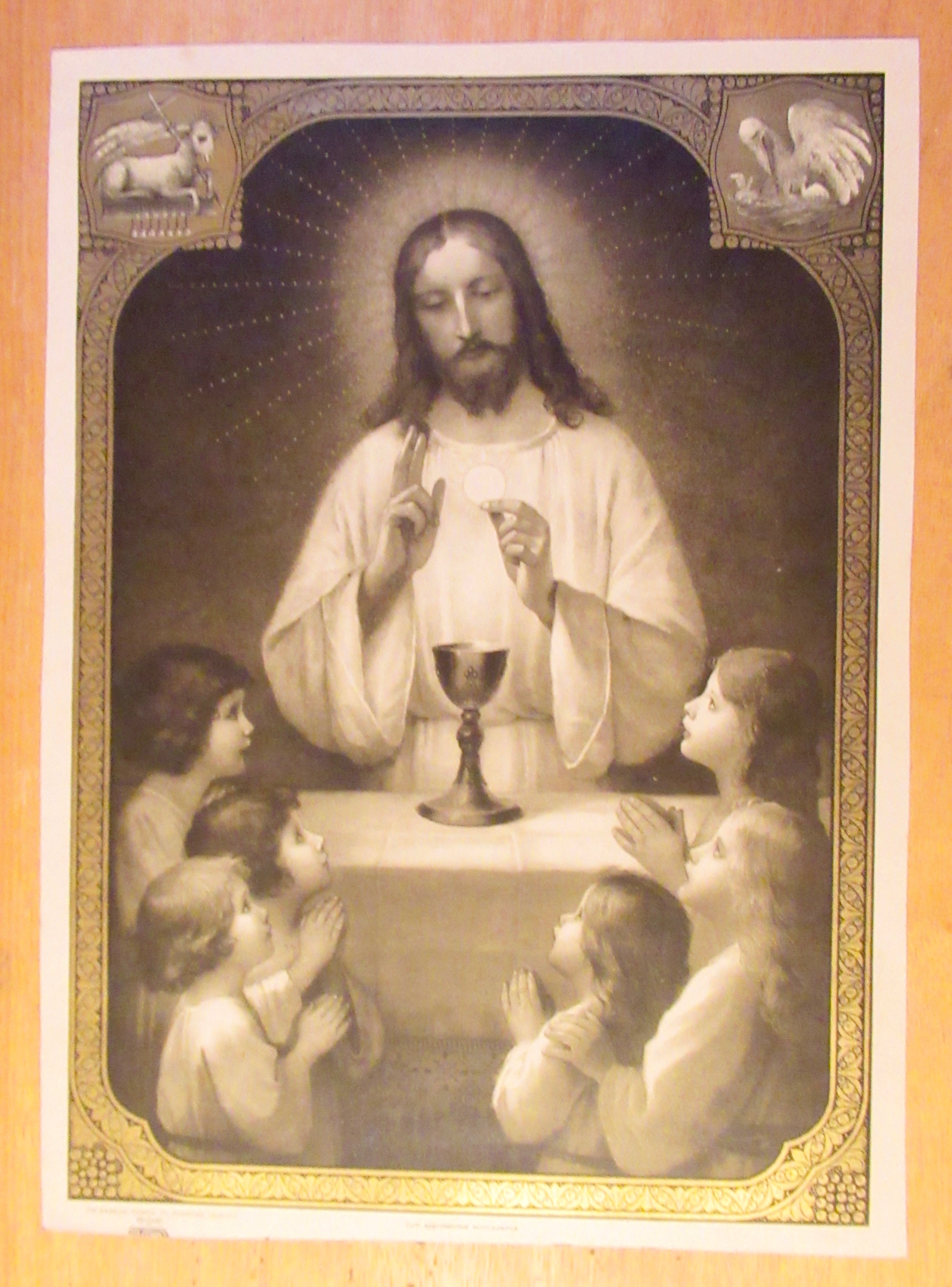 Early 1900's Body of Christ Children's Lithograph