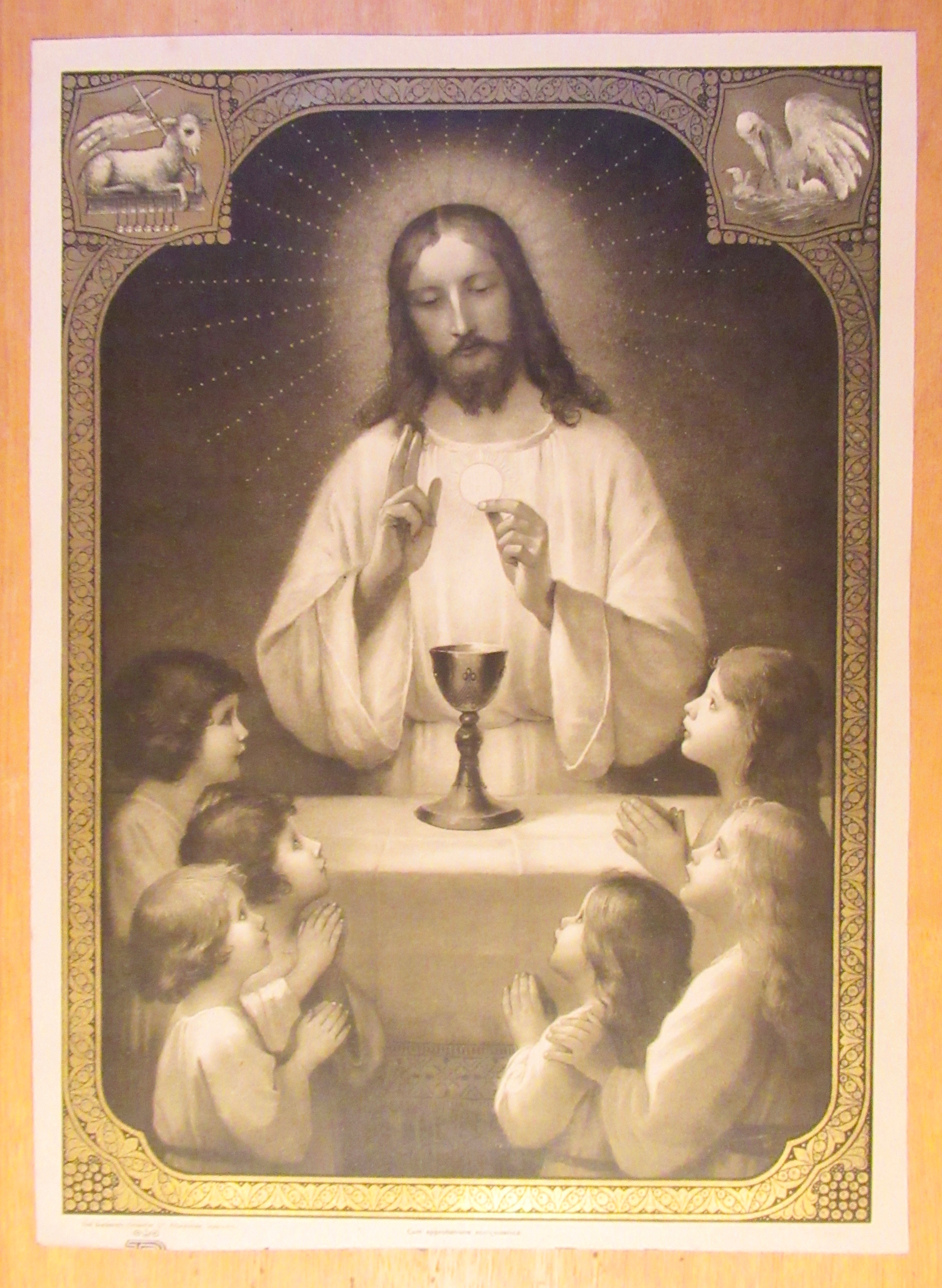 Early 1900's Body of Christ Children's Lithograph