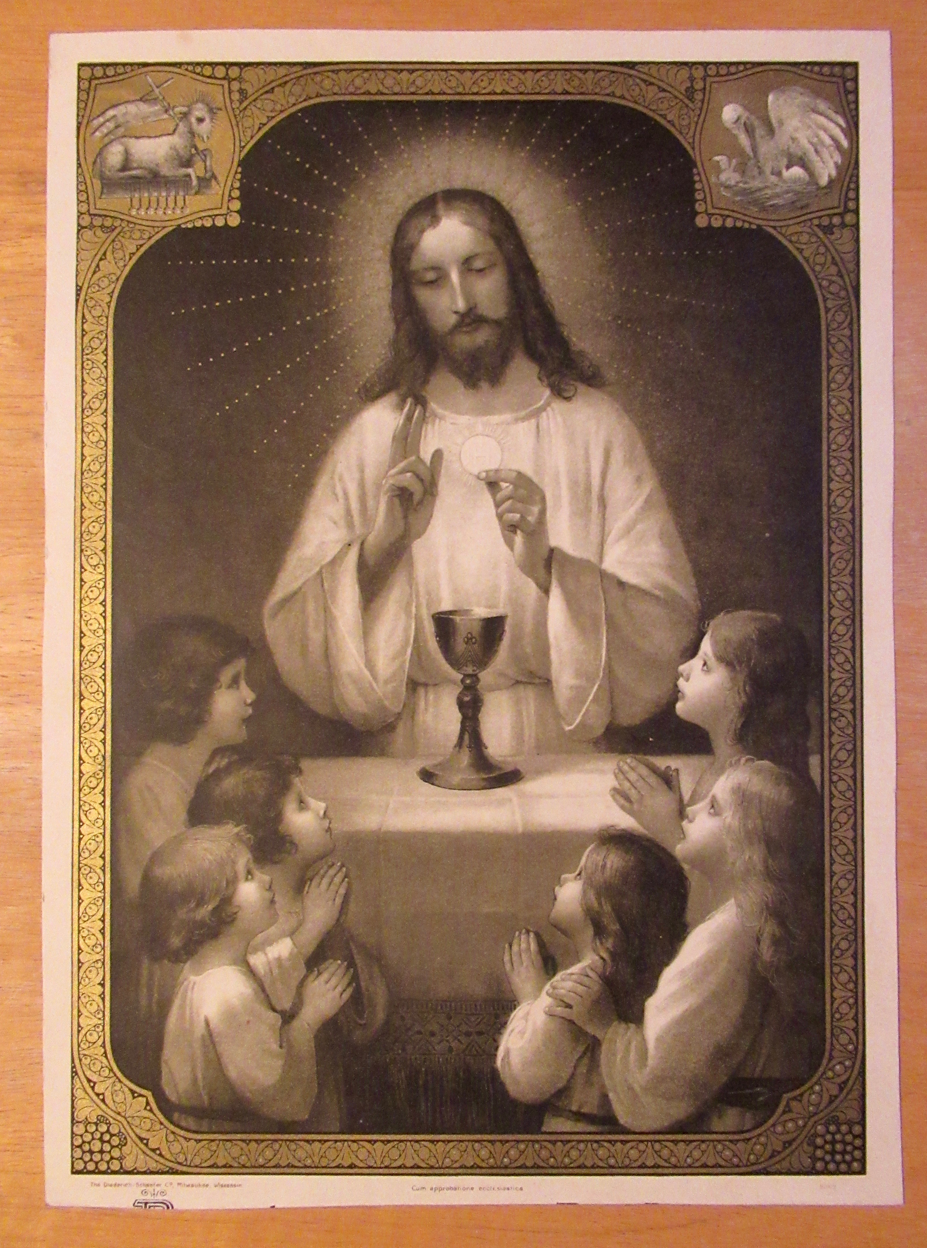 Early 1900's Body of Christ Children's Lithograph