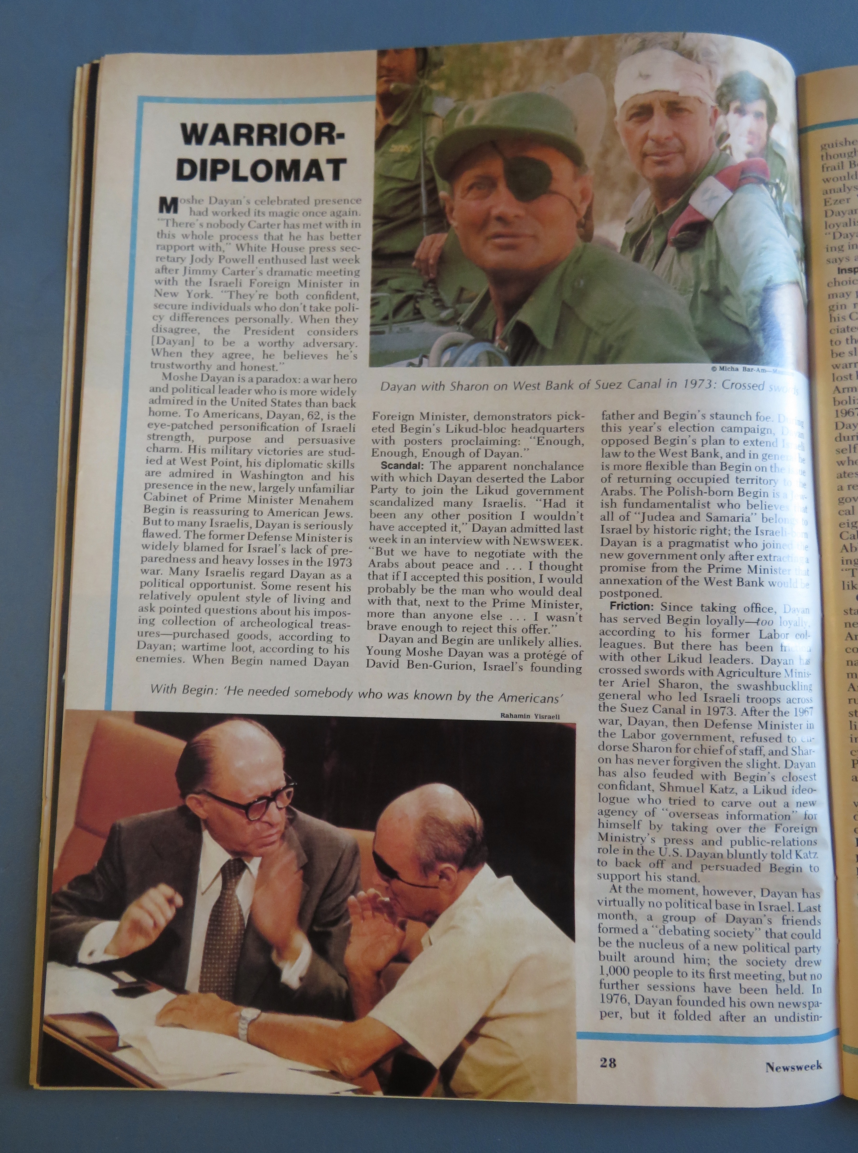 Newsweek Magazine-October 17, 1977-U. S. And Israel