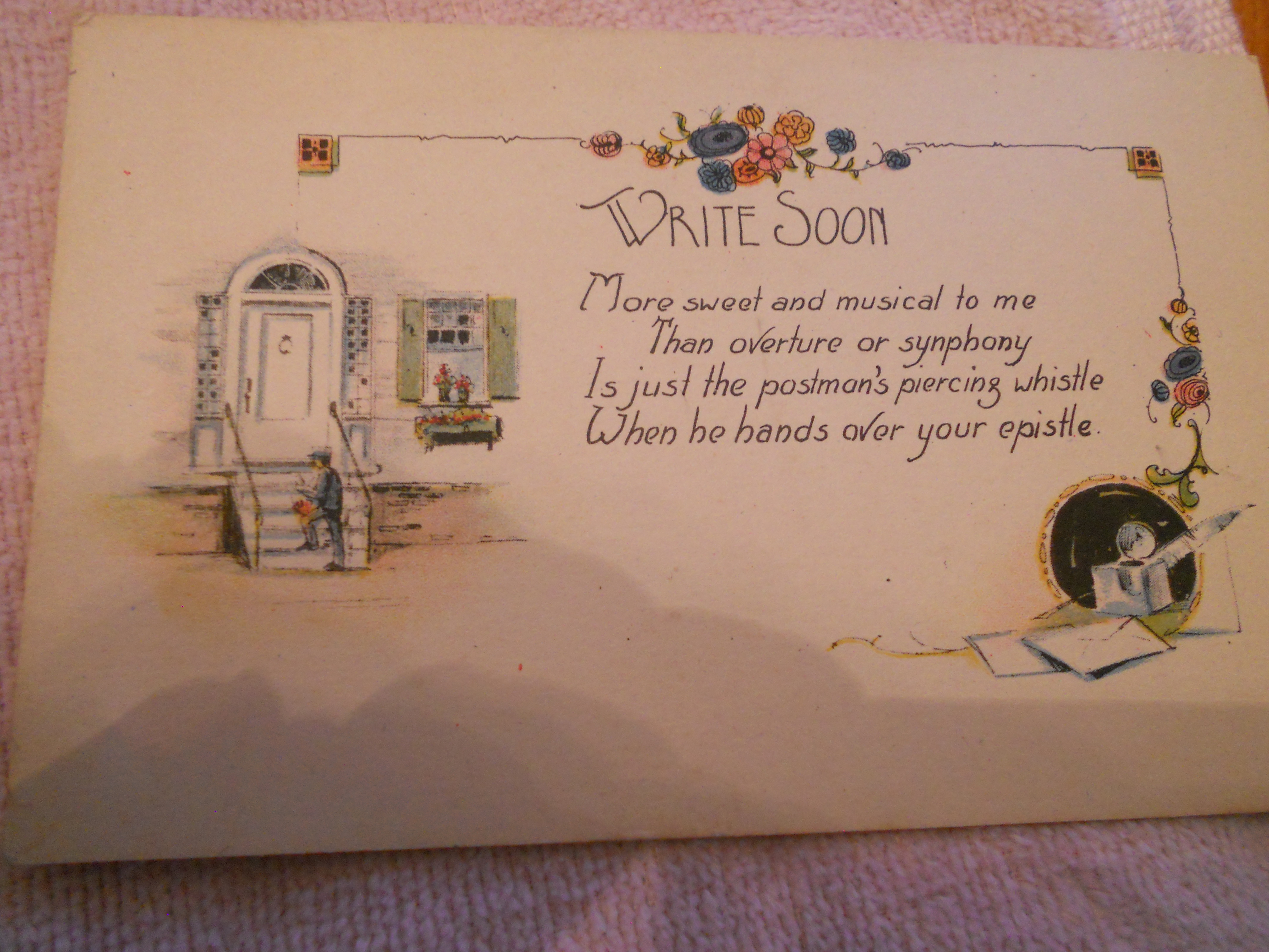 Postcard, Write Soon